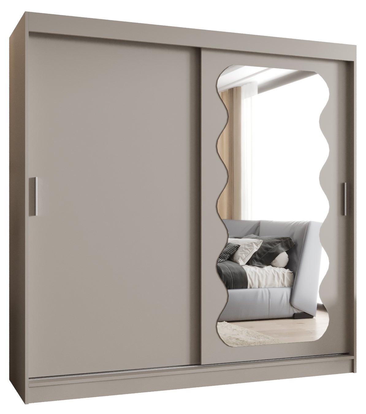 Szafa przesuwna garderoba SPOTI 200 x 62 x 200 cm Kaszmir - Abiks Meble