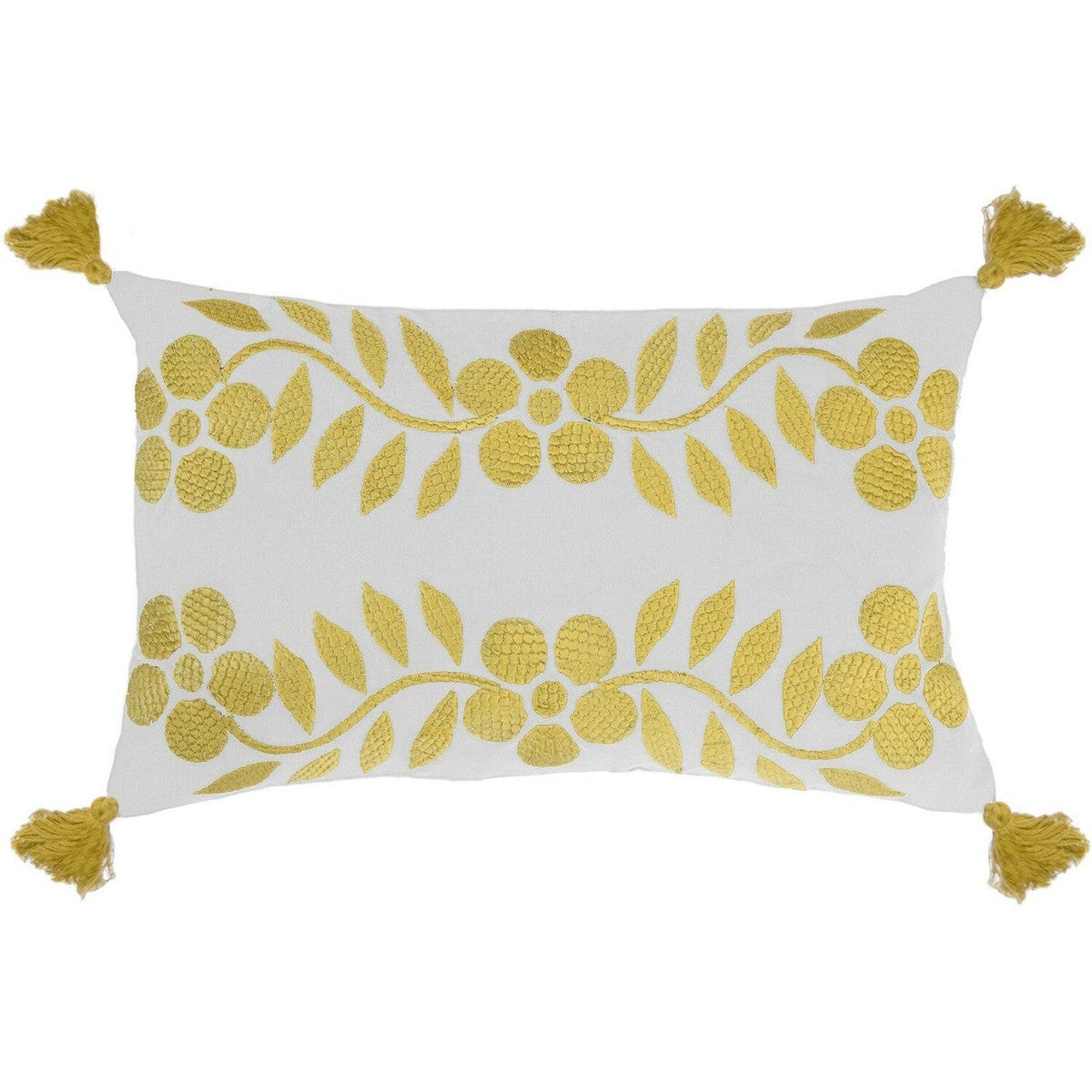 Housse De Coussin Brodé Linvosges – Motif Fleurs – Bon État