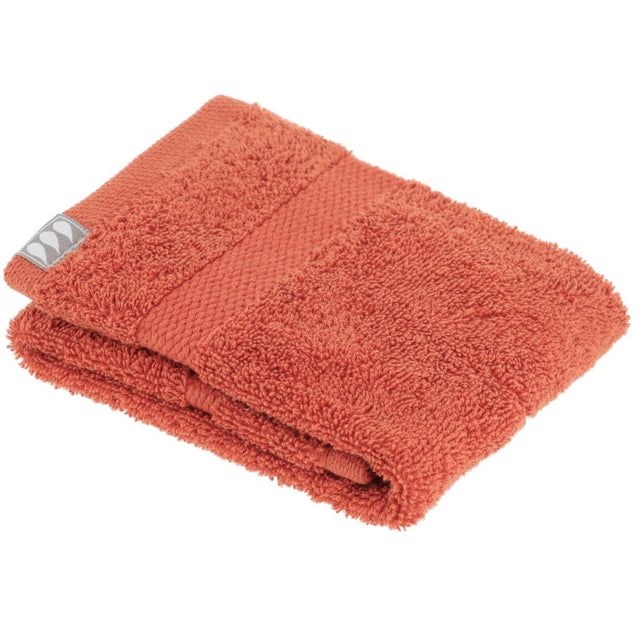 Serviette invite 30x50 cm 100% coton - terracotta - Tendance