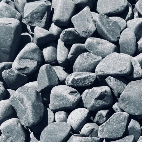 PACK BIG BAG 120M² Galet Gris Noir De Marbre 12/25 Big Bag