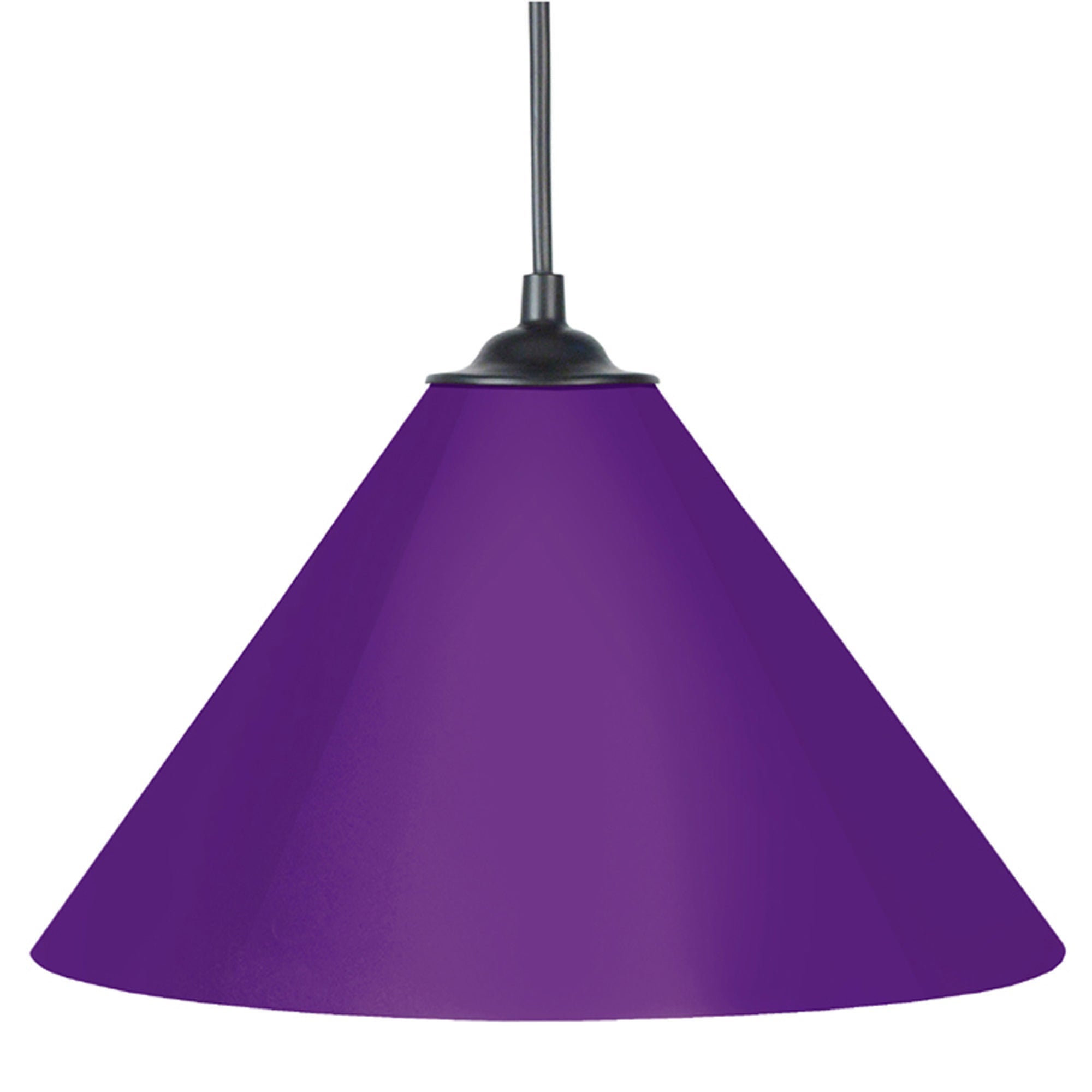 Suspensión tosel conique métal metal cónico negro pantalla de lámpara metal rosa d24 x h80 cm