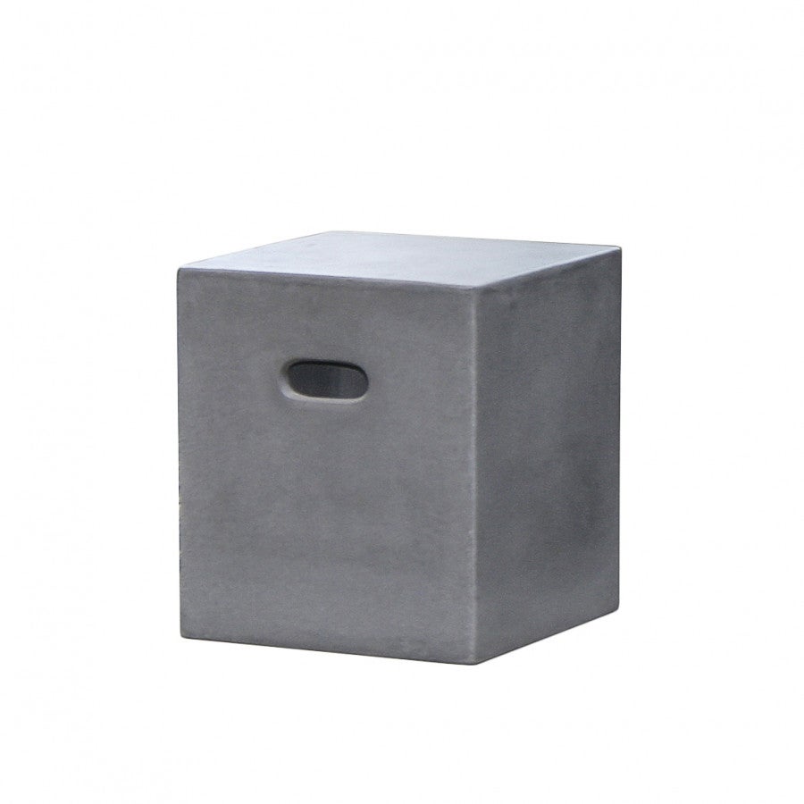 Cubo In Ecopelle 40x40x40 Cm - Con Schiuma Interna, Per Seduta O Fitness, Made In Germany, Nero