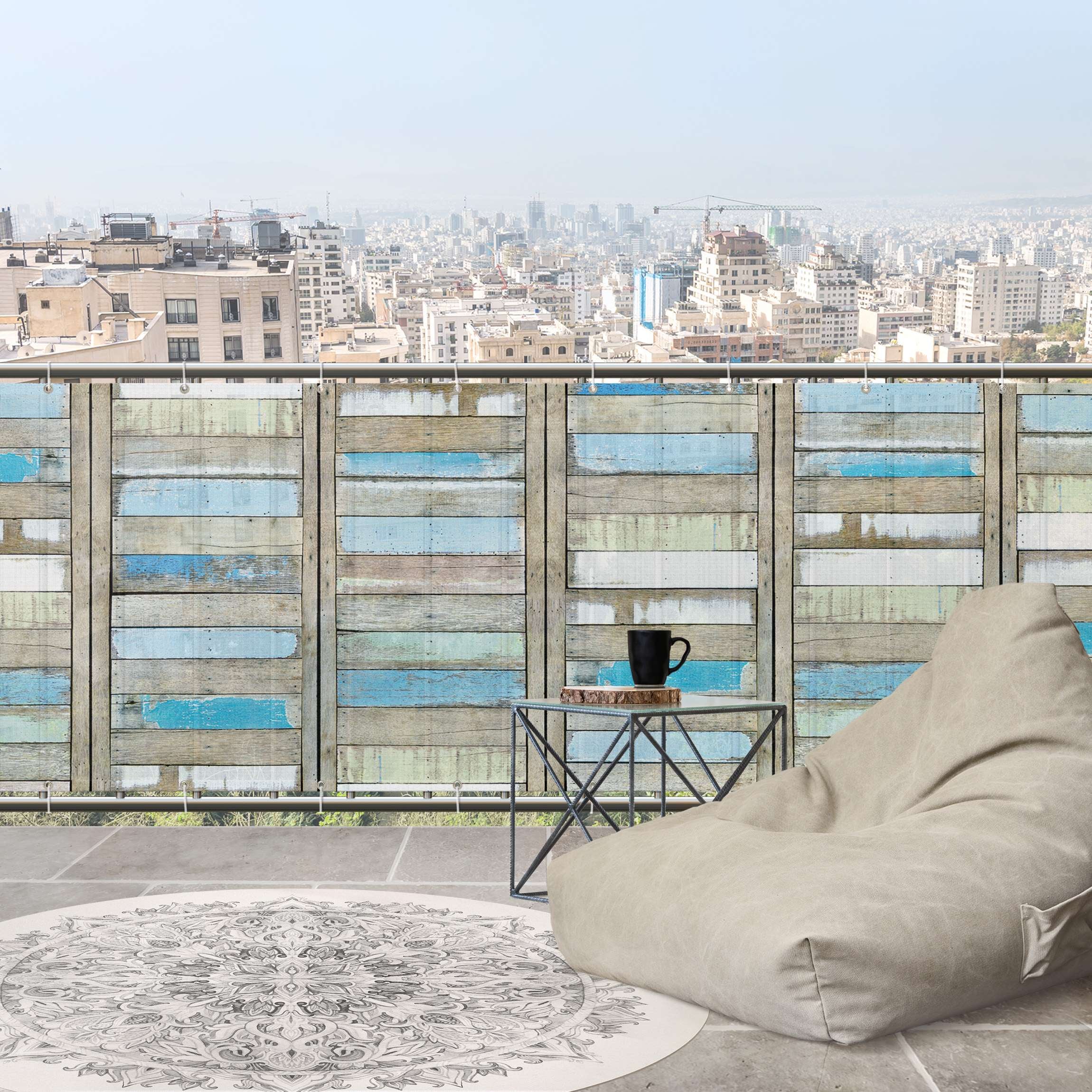 Brise-vue Pour Balcon - Dunes Dans Un Jeu De Couleurs 250 X 100 Cm