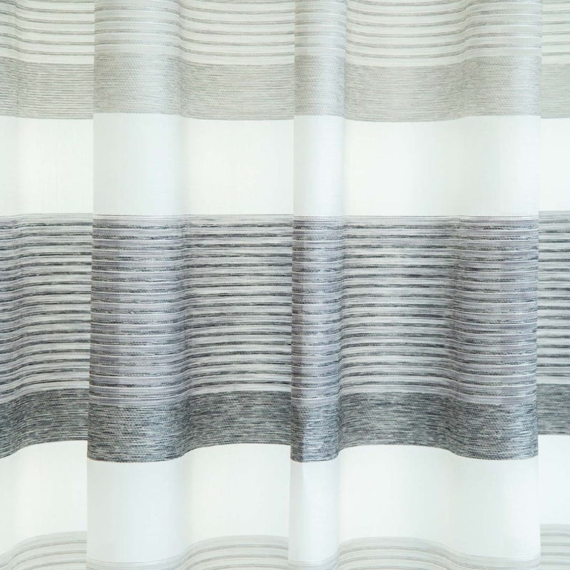 Rideau Voilage Semi-transparent Pour Baie Vitrée - 75 X 90 Cm, Blanc, Polyester Léger - Filtre La Lumière, Protège L'intimité