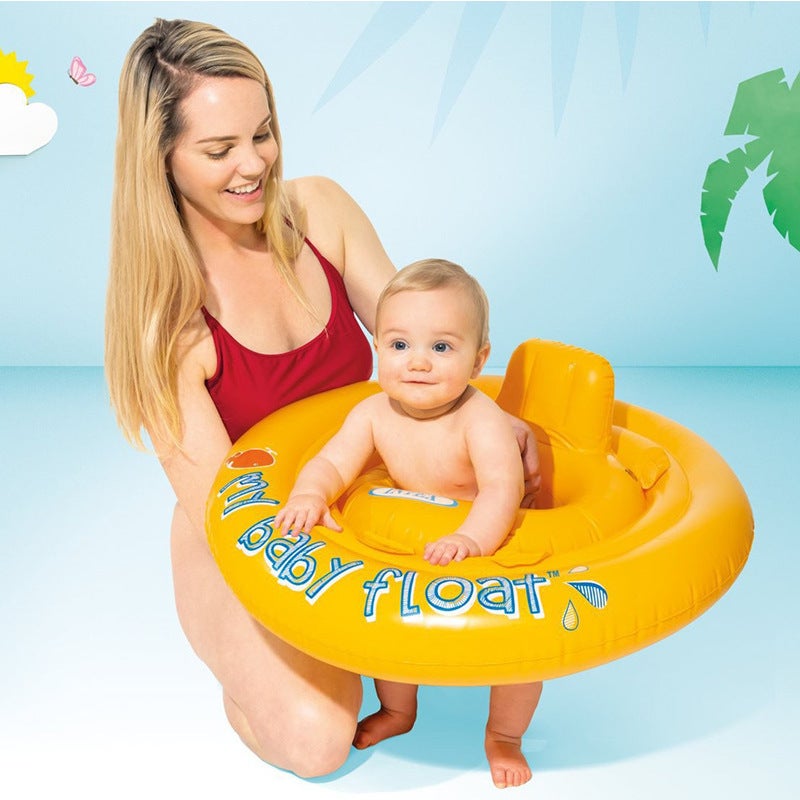Cette bouée double couche pour bébé est parfaite pour jouer dans l'eau ...
