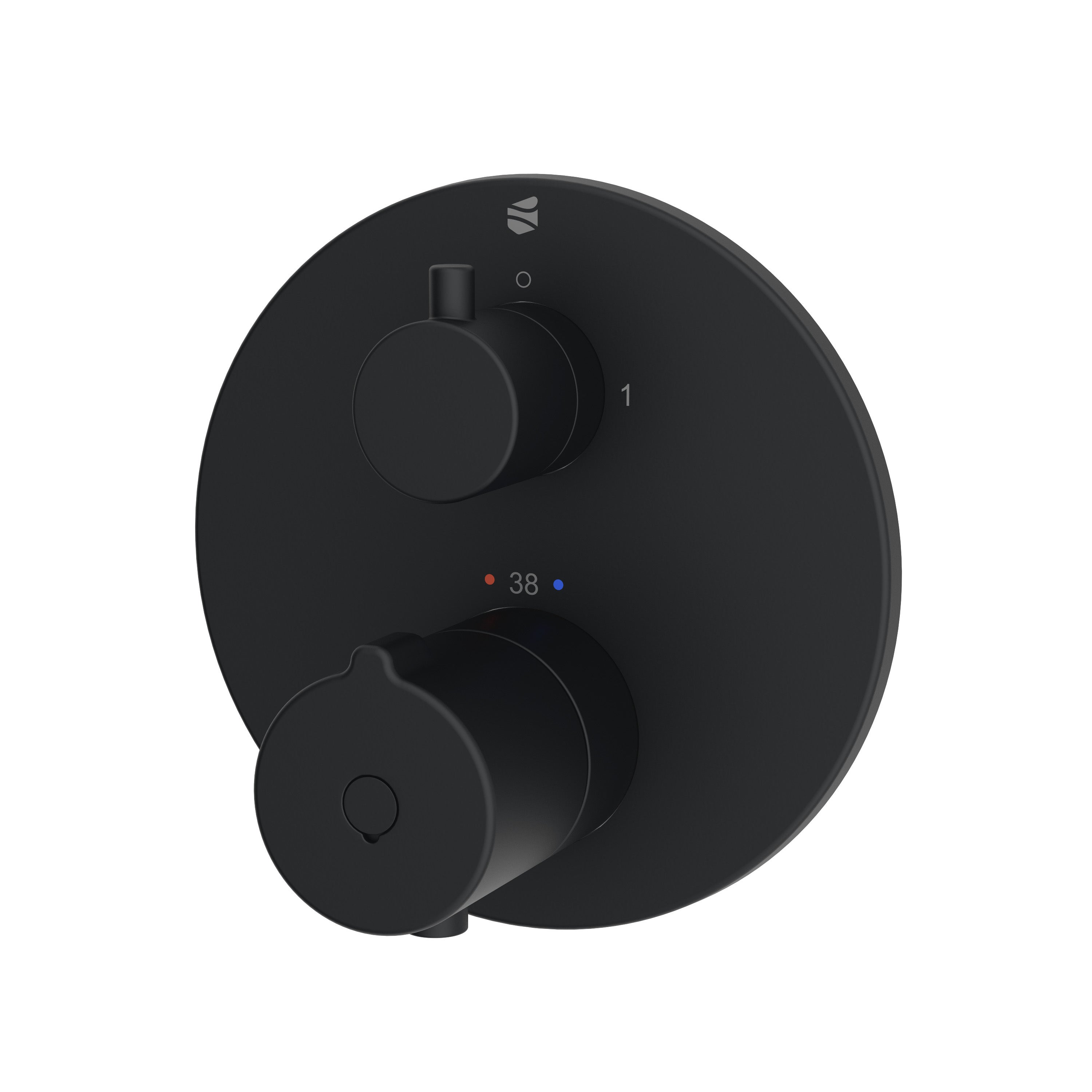 Bernstein Bateria termostatyczna podtynkowa VIREO czarna - 1 odbiornik wody