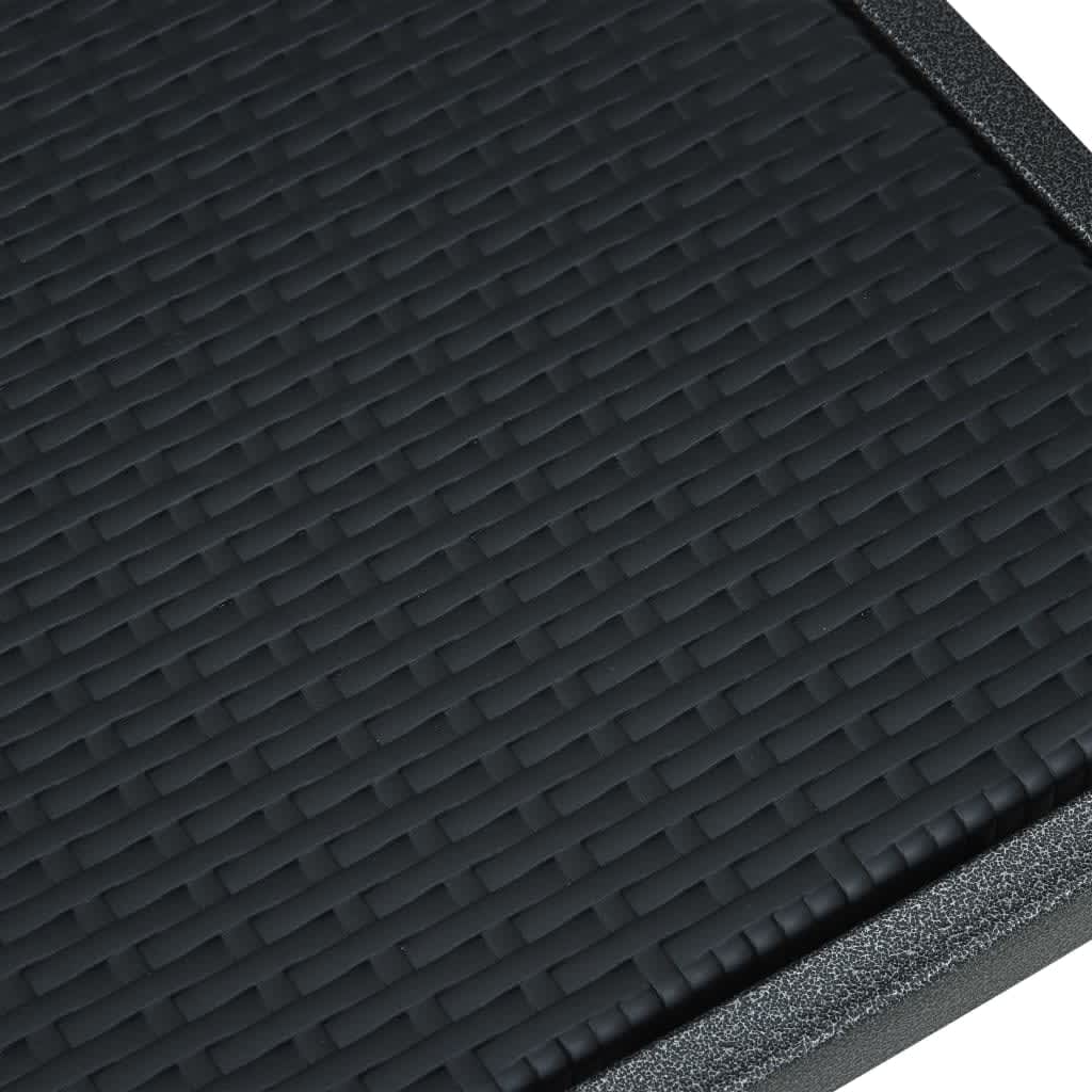 Maison Exclusive - Set Mobili da Pranzo da Giardino 7 pz Nero - 8