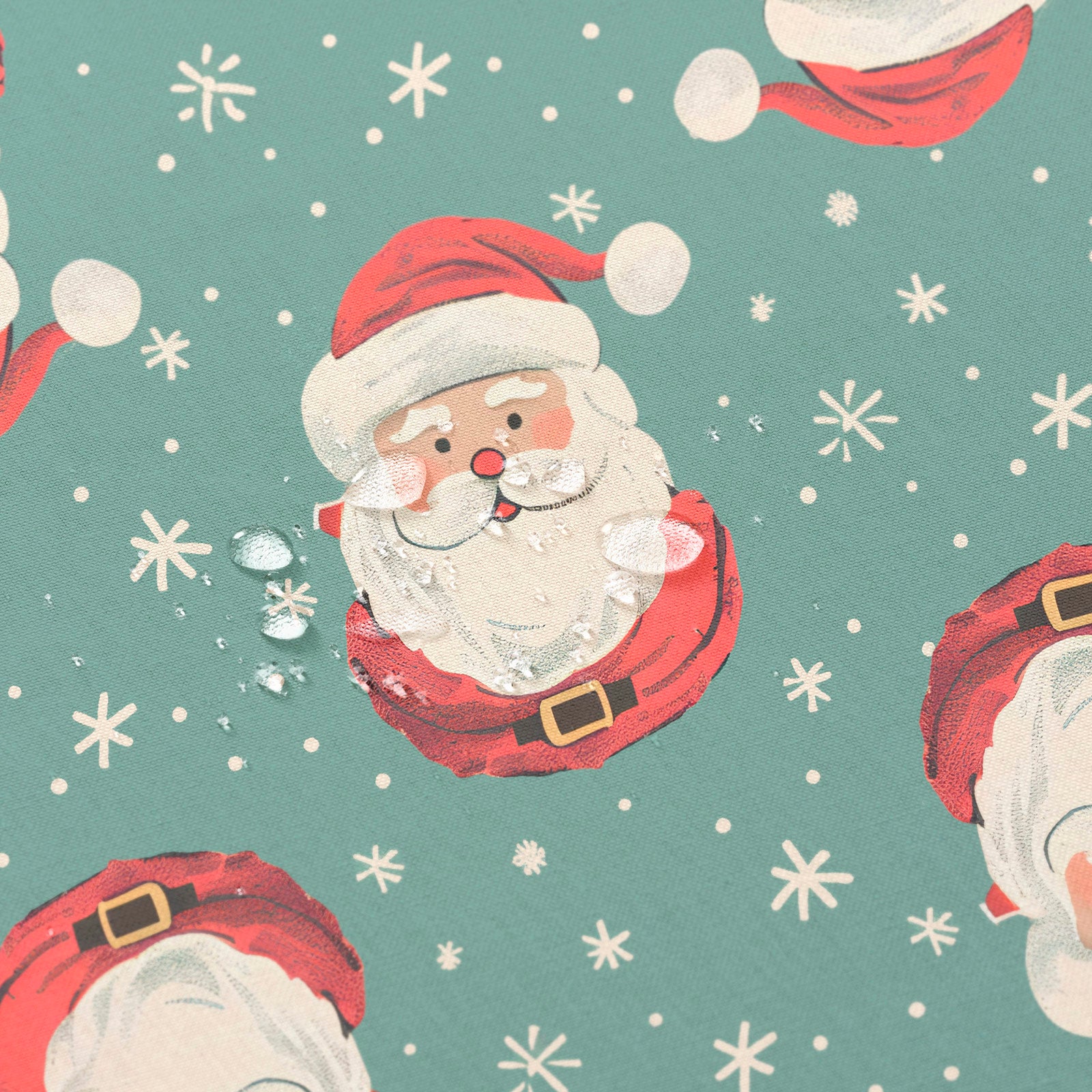 Tovaglia natalizia antimacchia rettangolare in tessuto di cotone 160x240 cm - Noel - 2