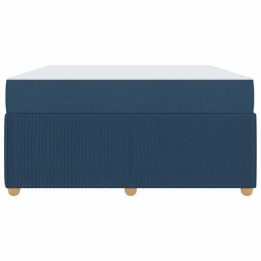 Cadre de lit avec matelas avec matelas Bleu 160 x 200 cm tissu - 7