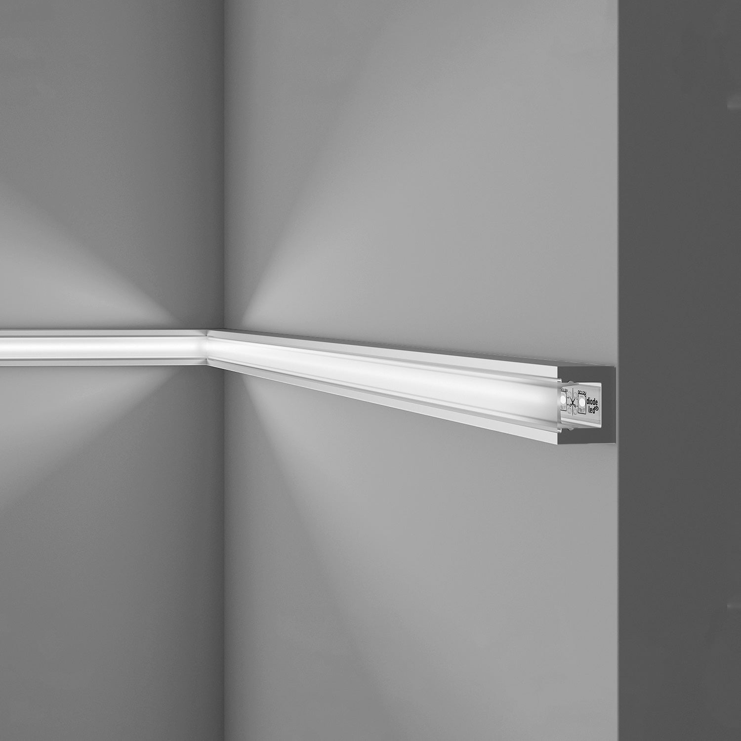 Cornisa WALLSTYL IL12 Moldura decorativa Perfil de estuco 2 m - 6