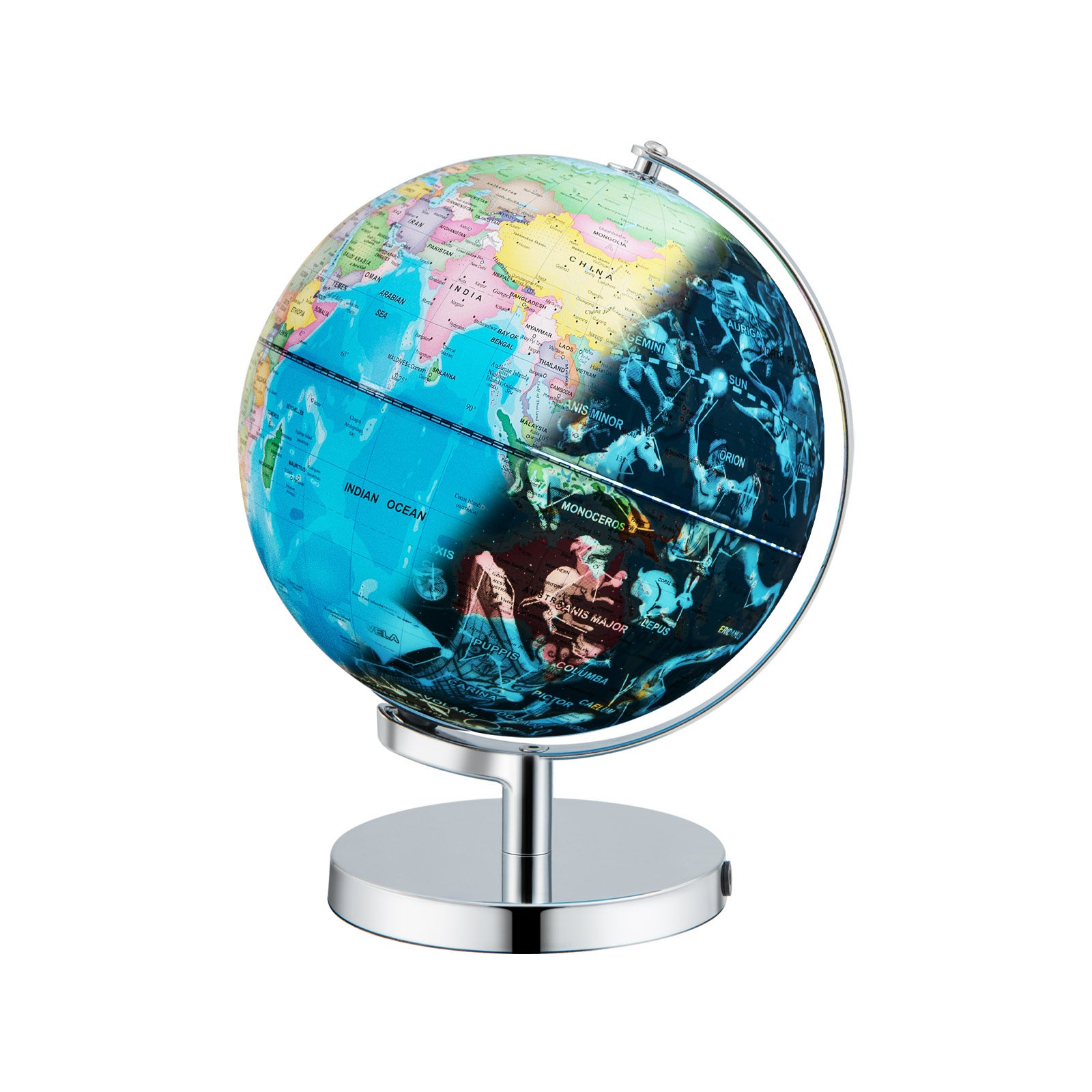 Globo Terrestre Globo Interactivo En Con Constelaciones Y Base