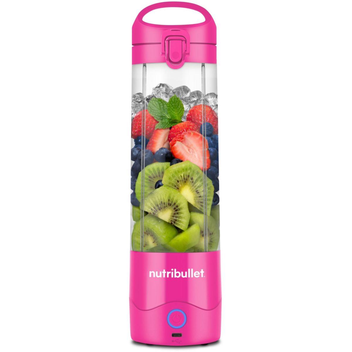 Nutribullet Licuadora Portátil, Nbp003bp, 70W, 0.475L, 1 Botella Incluida Rosa , Leroy Merlin