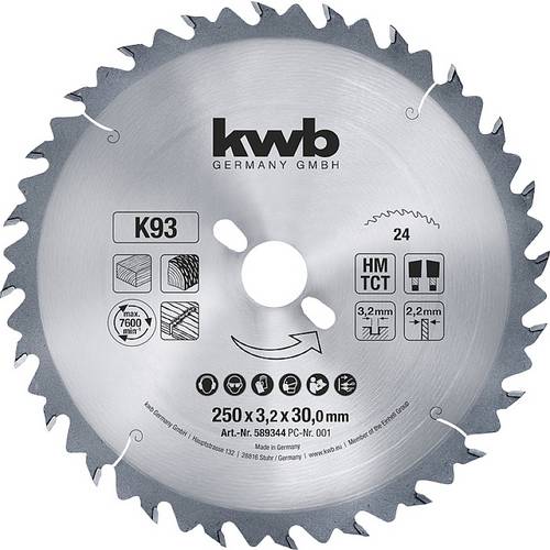 kwb lama per sega circolare 150 x 16 mm, Made in Germany, tagli molto