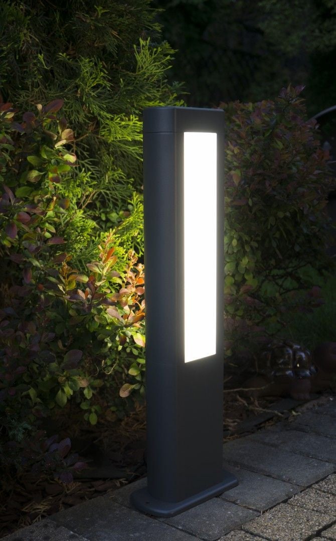 Lampa ogrodowa stojąca Evo ciemnoszara LED 8W 4000K 1200 lm IP54 wym: 80 x 11 x 5,5 cm aluminium SU-MA