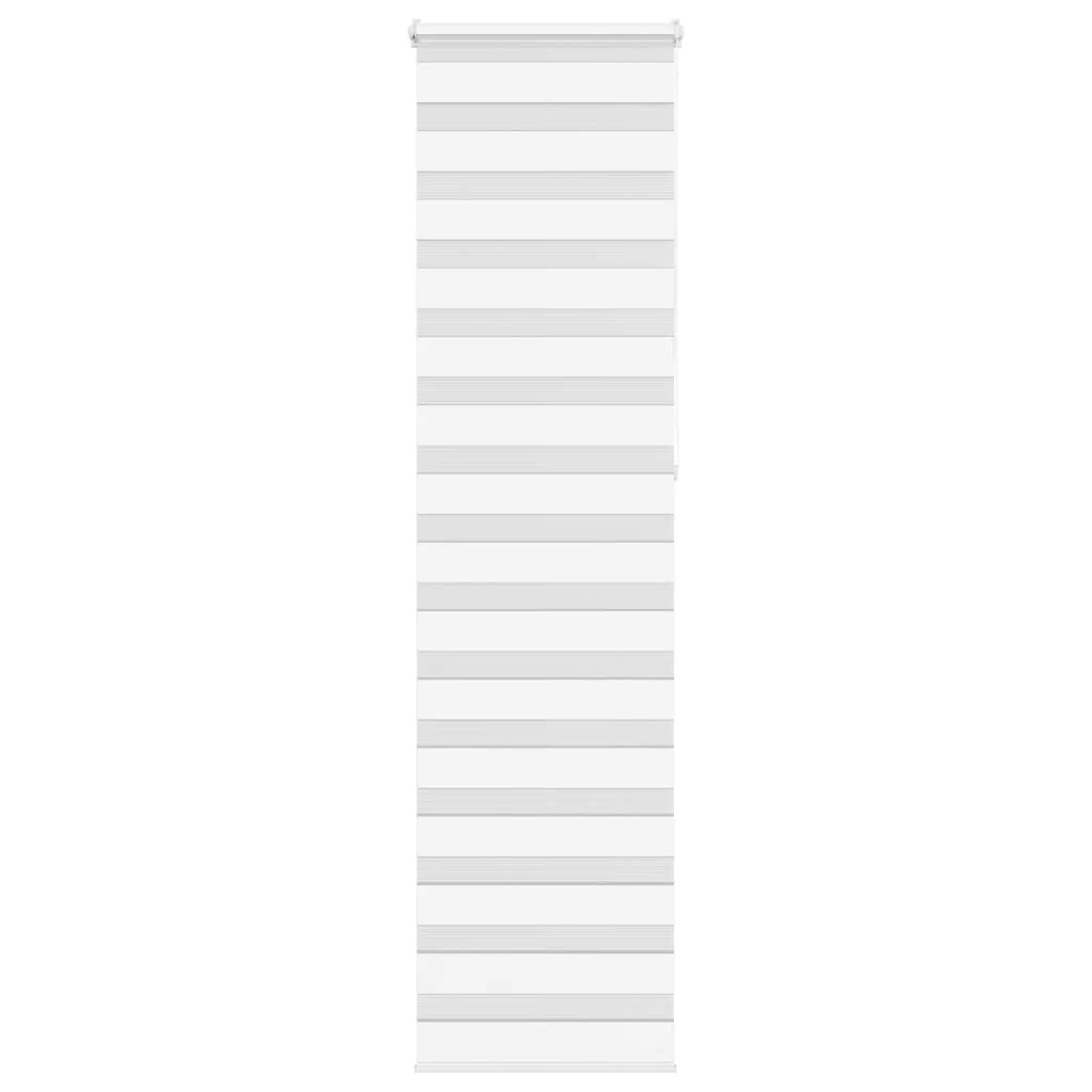 Roleta zebra, biała, szerokość tkaniny 50,9 cm, poliester vidaXL
