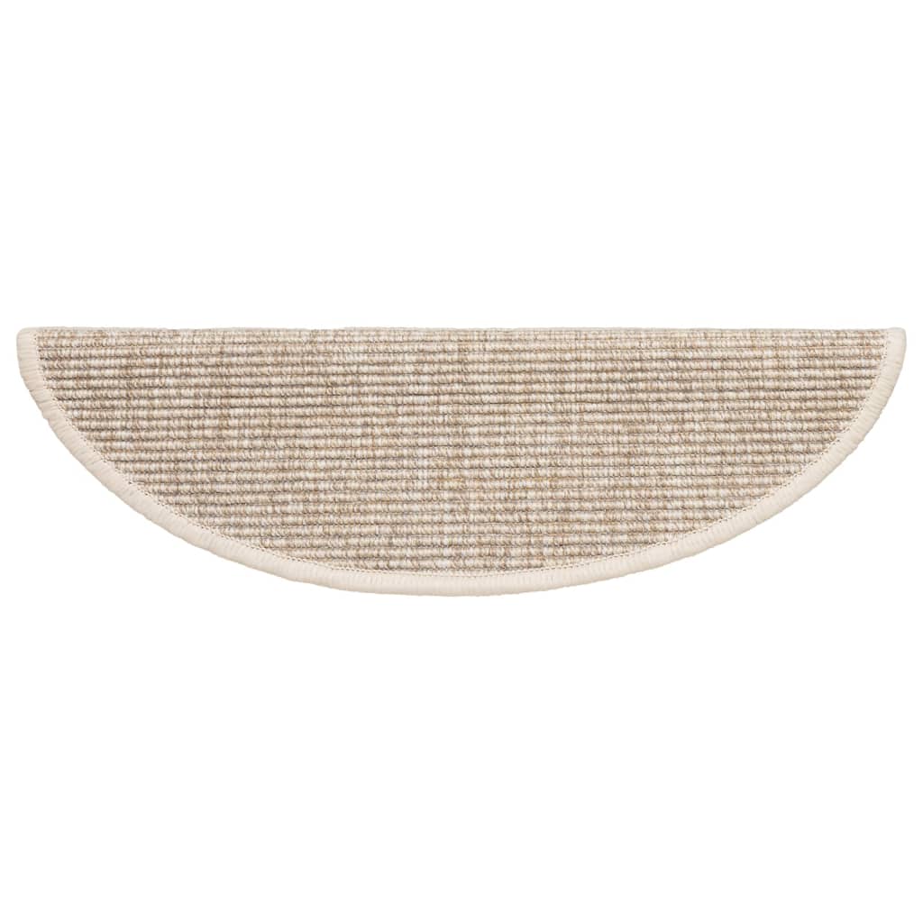 Tapis d'escalier autocollants 15 pcs | Paillasson d'escalier 56x17x3 cm Beige clair CFW310778 - 6