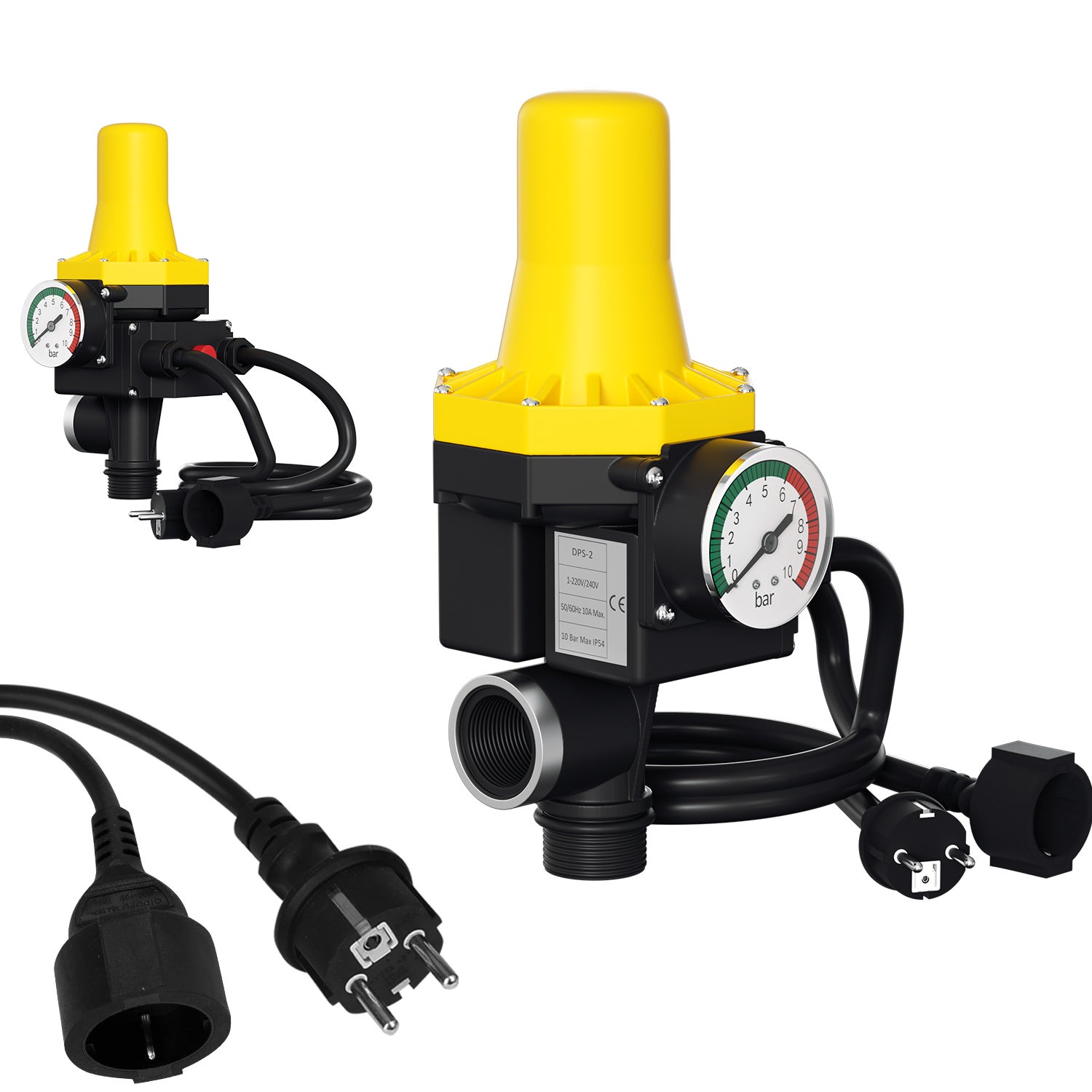 SPDT 20-200Pa Pressostat Air LF32-02 - Différentiel 20-200Pa - SPDT - Avec Tuyau Capteur Pression Gaz Ininflammable