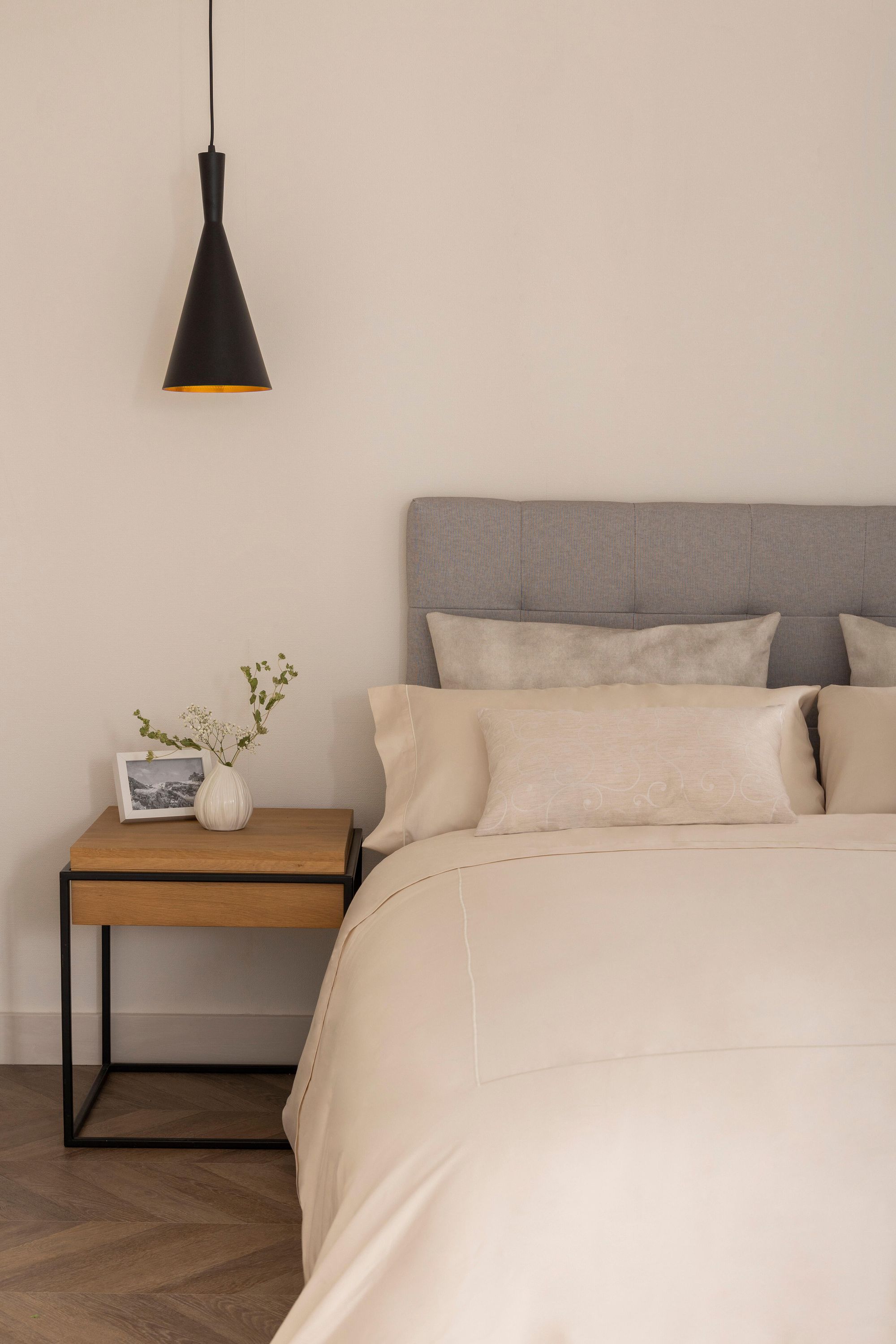 Housse de couette INSPIRE Bordón coton égyptien 300 fils 90 cm ivoire - 6