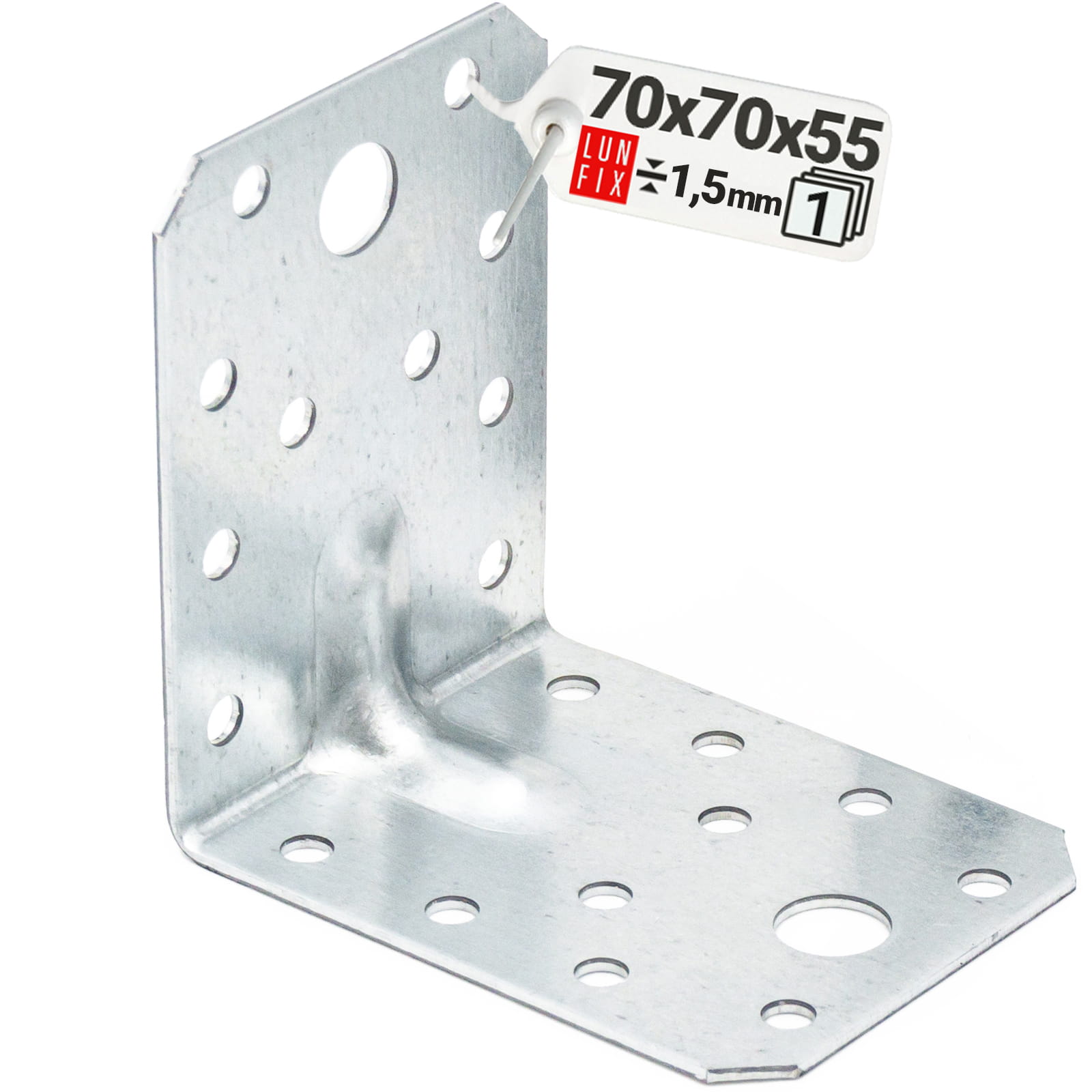 Kątownik montażowy 70x70x55x1,5 1szt.