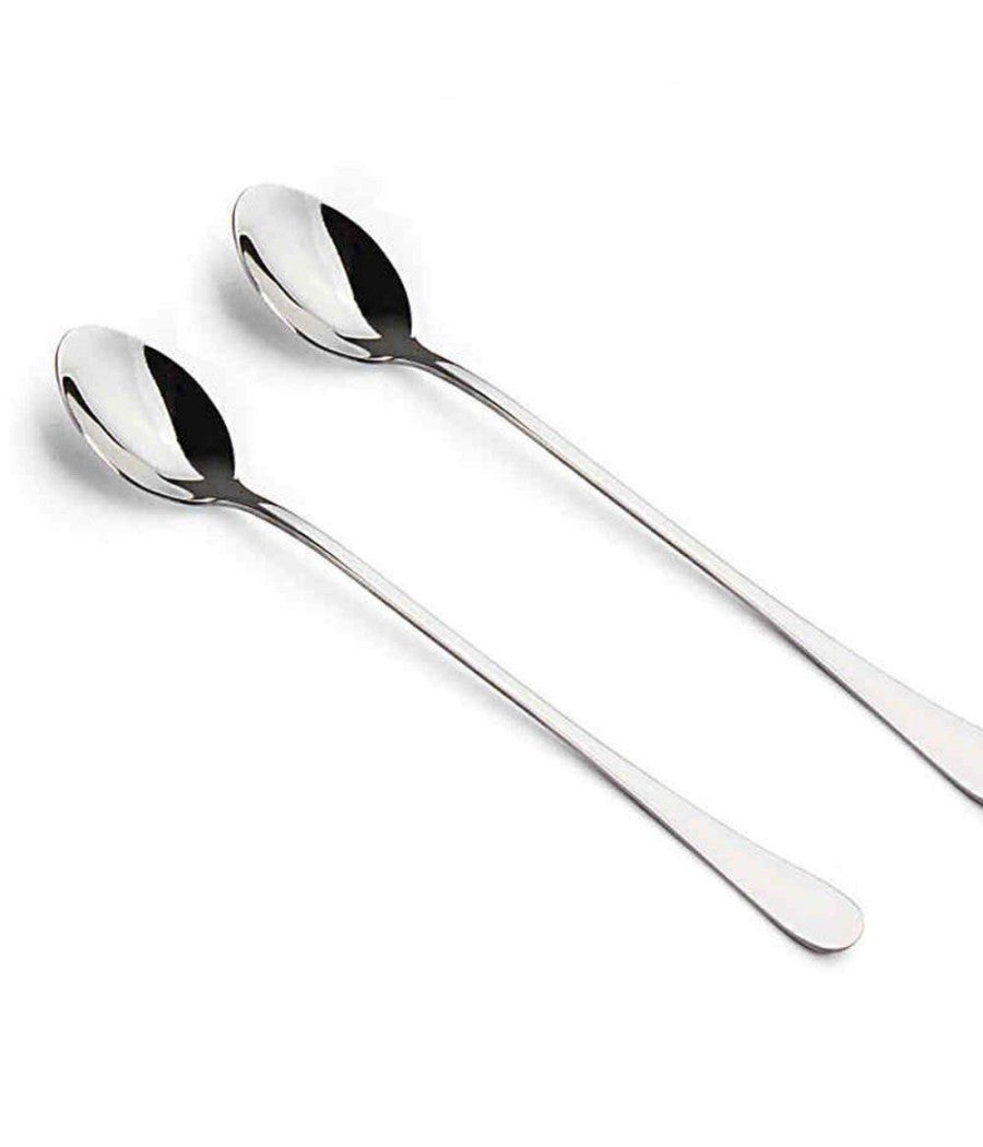 Cucchiaio da tè, caffè, minestra per mangiare, mescolare, rimestare, cucchiaino da tè con manico lungo, cucchiaio da cocktail, gelato, miele, posate da cucina | SHEIN ALIA