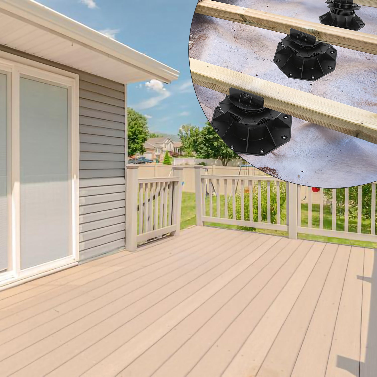 Plot réglable 60-140mm Lot de 30 – Pour lambourde, bois, carrelage, pierre, béton – Recyclés - 9