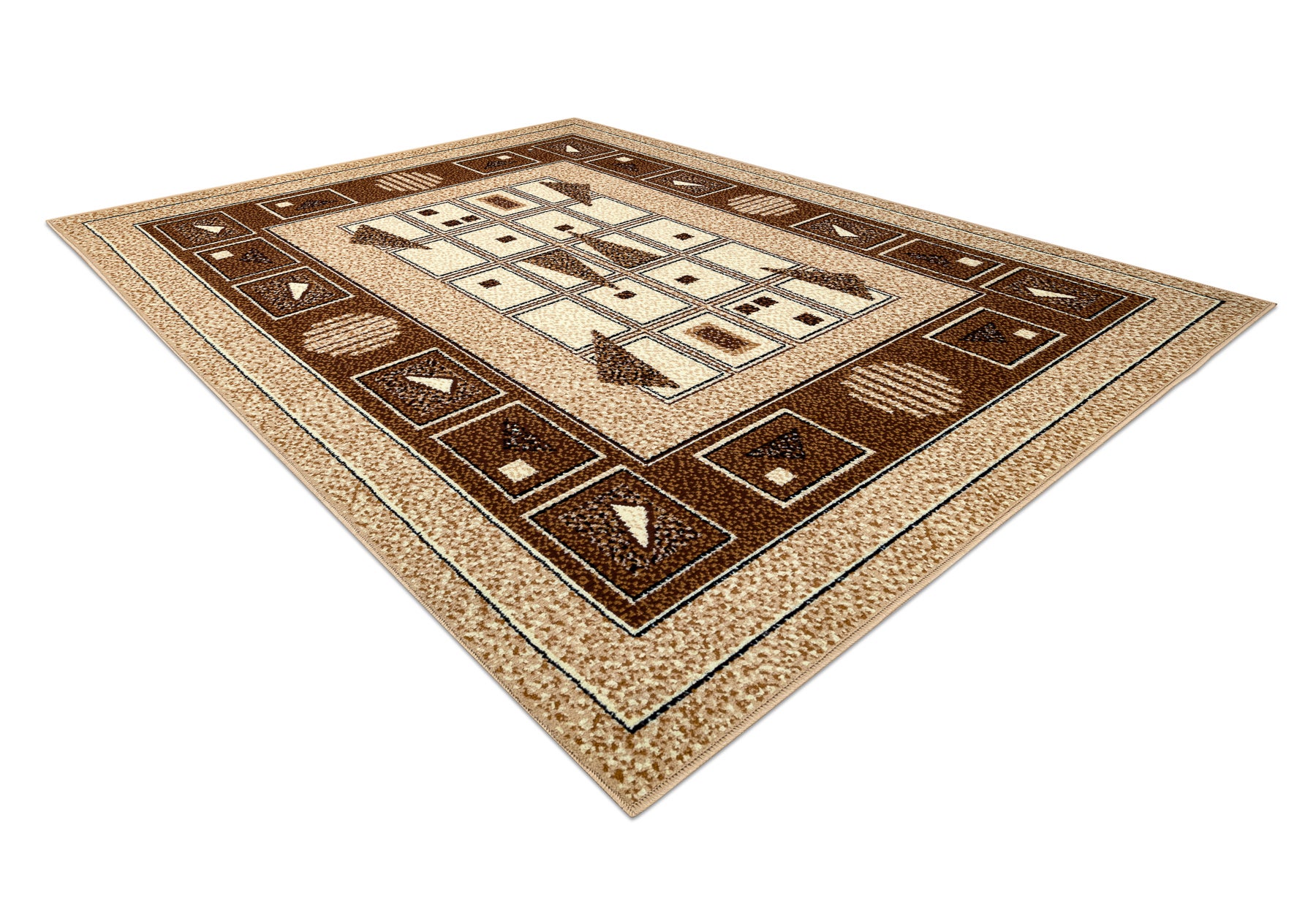 Dywan BCF Morad DZETA geometryczny, klasyczny - beż 60x110 cm - 3