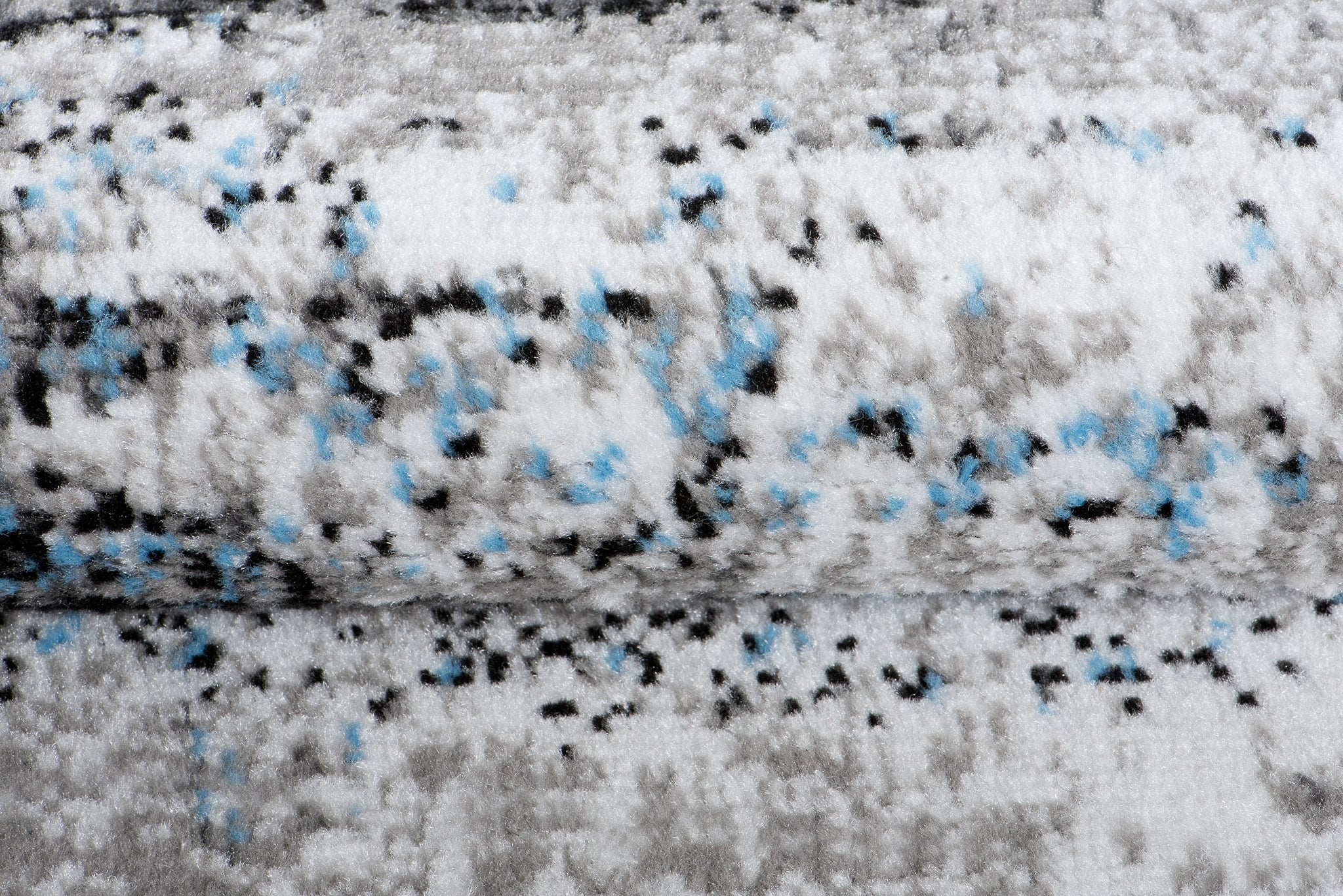 TAPISO Maya Tappeto Passatoia Corridoio Moderno Grigio Nero Blu Macchiato Sottile 60 x 610 cm - 4