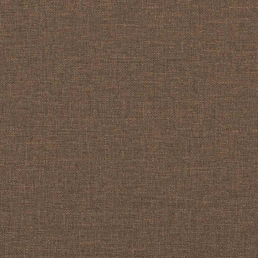 vidaXL Canapé à 3 places Marron 180 cm Tissu - 7