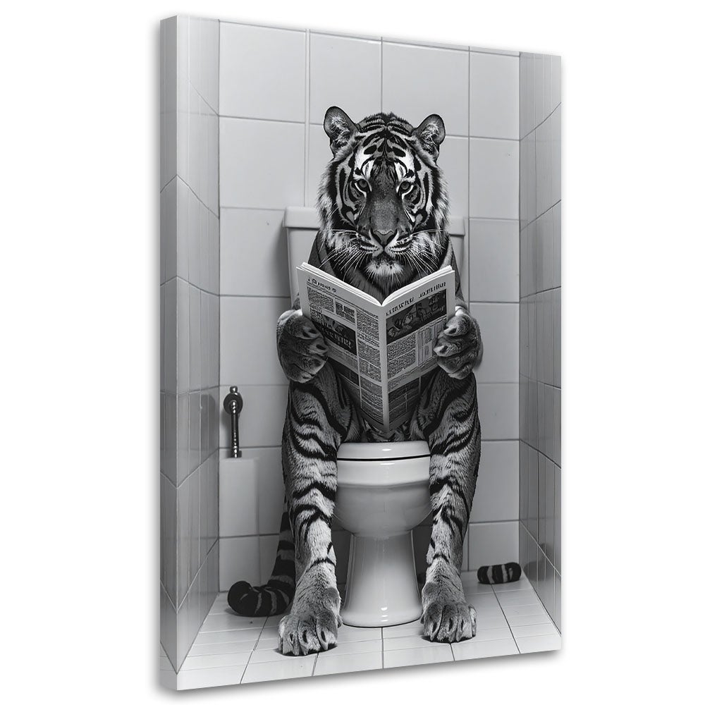 Obraz humorystyczny, Tygrys w WC 40x60