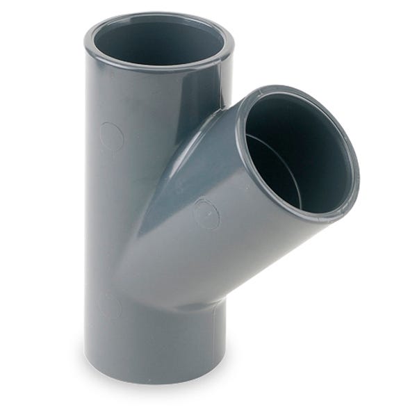 TE 45º PVC PRESION ENCOLAR 25 | Leroy Merlin