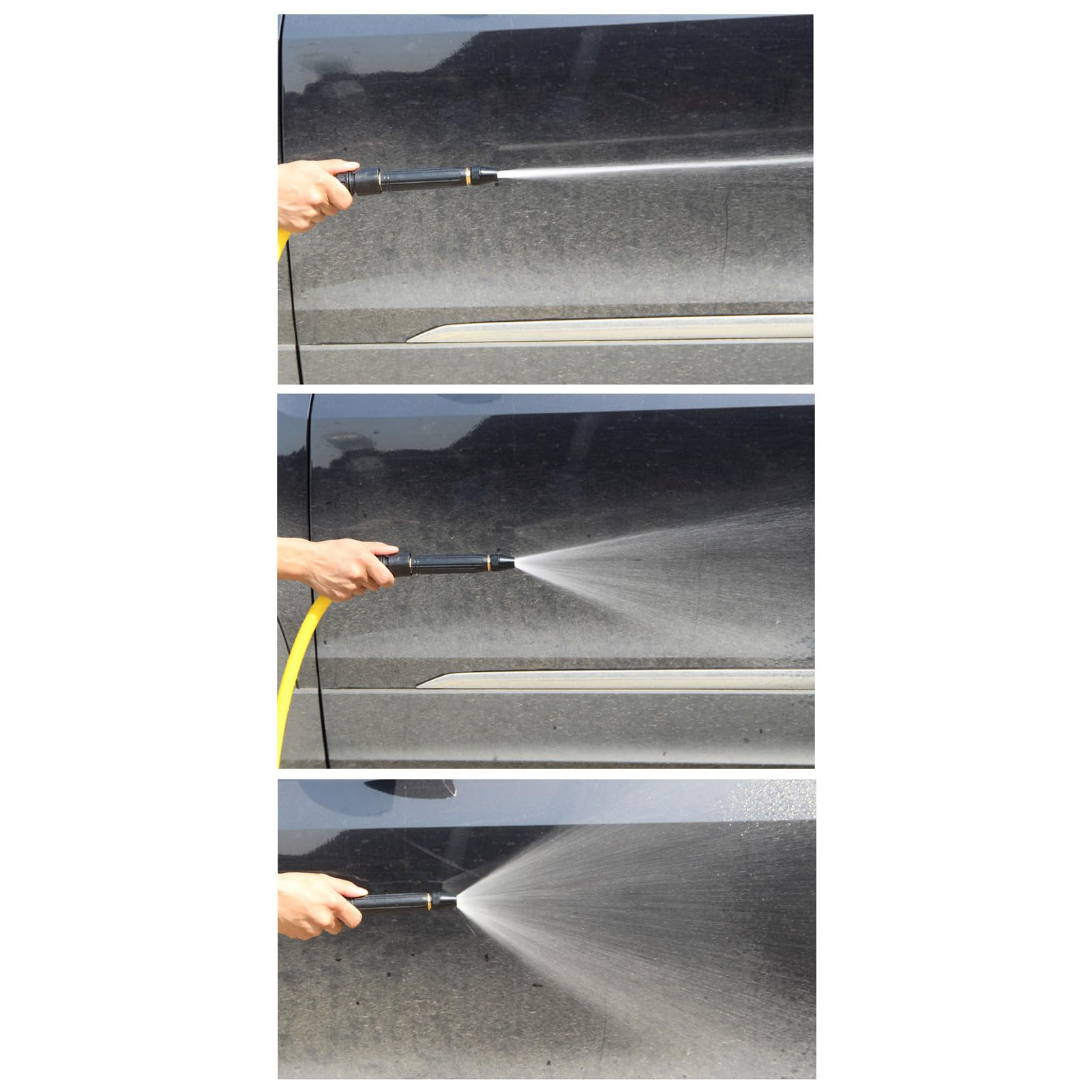 Buse de pulvérisation pour tuyau d'arrosage, pulvérisateur à jet, buse d'arrosage réglable pour terrasse et maison - 5