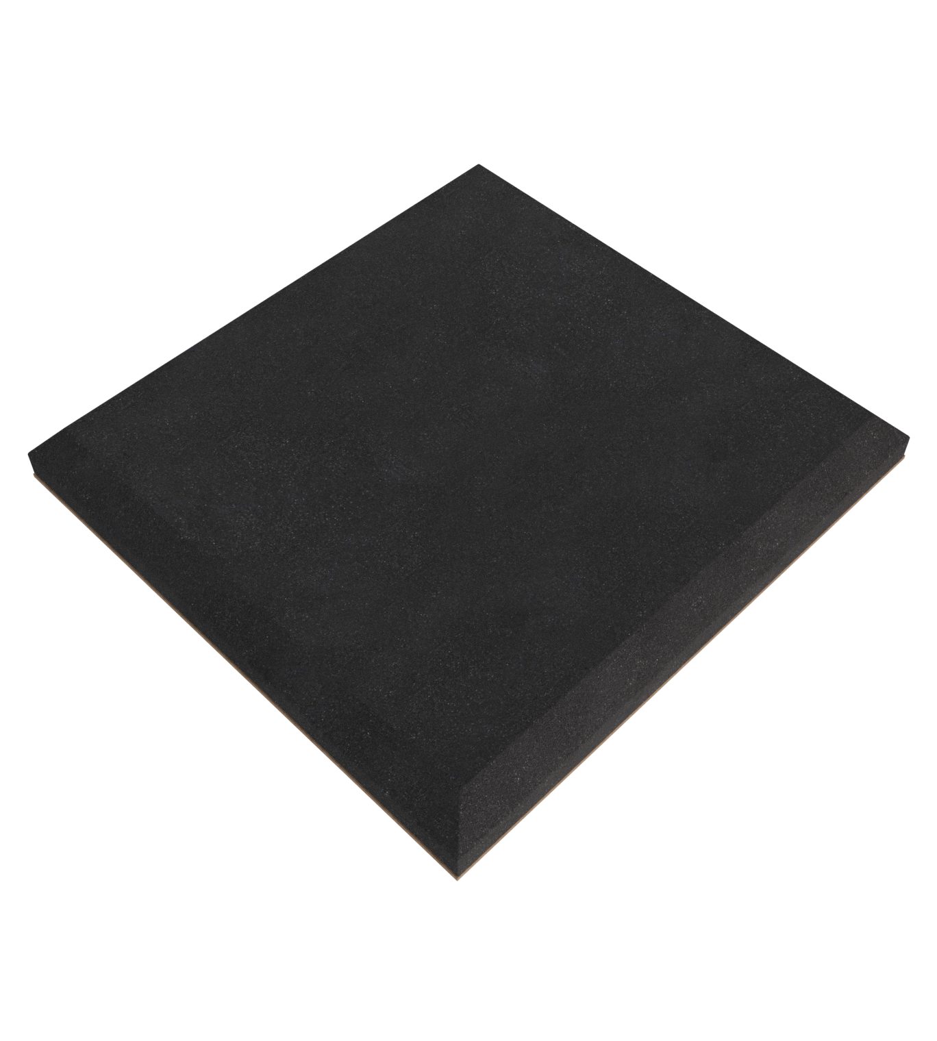 Lot de 2 Panneaux acoustiques de plafond WAVE avec kit de montage - 50x50cm - MDF perforé laminé et mousse acoustique - Wengé - 7