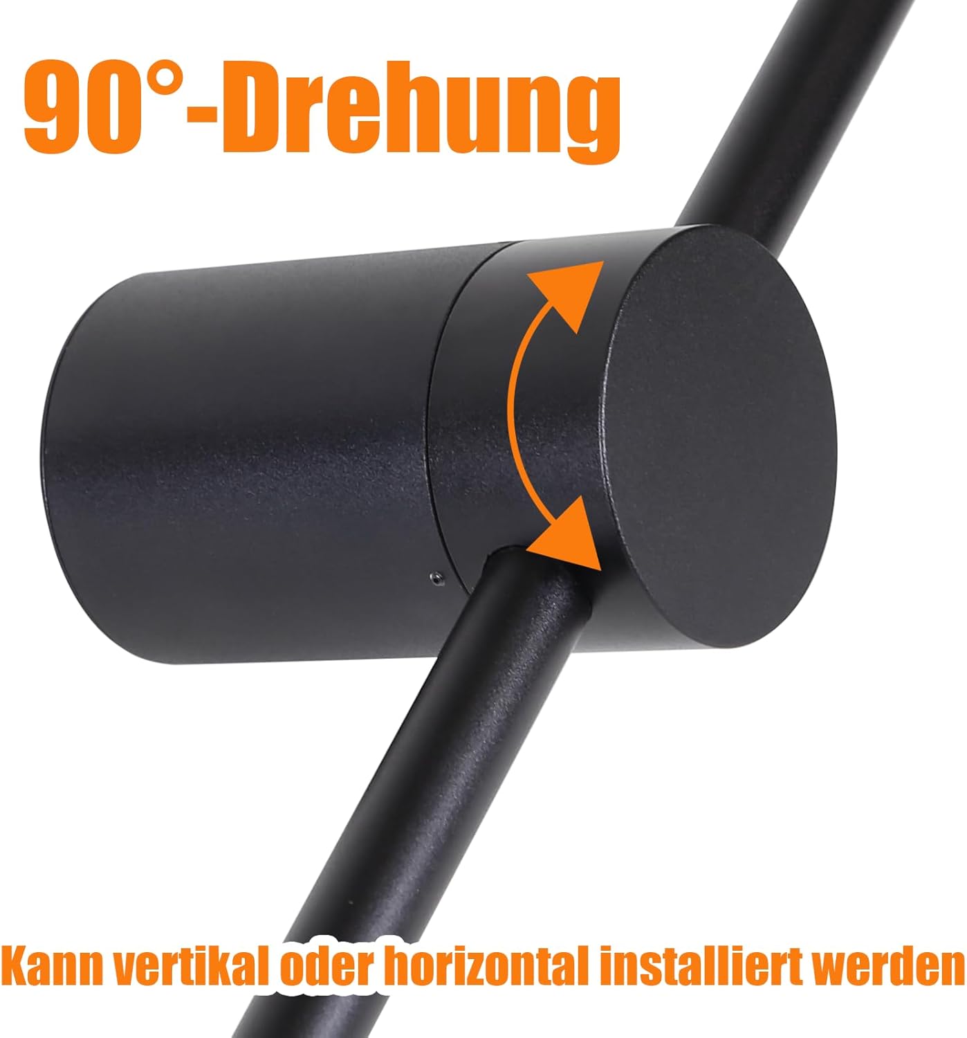 NETTLIFE Kinkiet LED 100cm Czarny, Nowoczesna Lampa Ścienna 3000K Ciepła Biel, Oświetlenie Pośrednie do Salonu Sypialni Przedpokoju Schodów Kuchni - 3