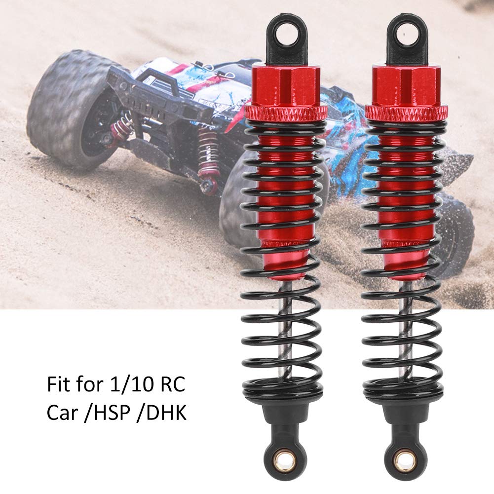 Ammortizzatore in metallo resistente all'usura e facile da installare per accessori per modelli di auto RC rosso (85 mm) - 5