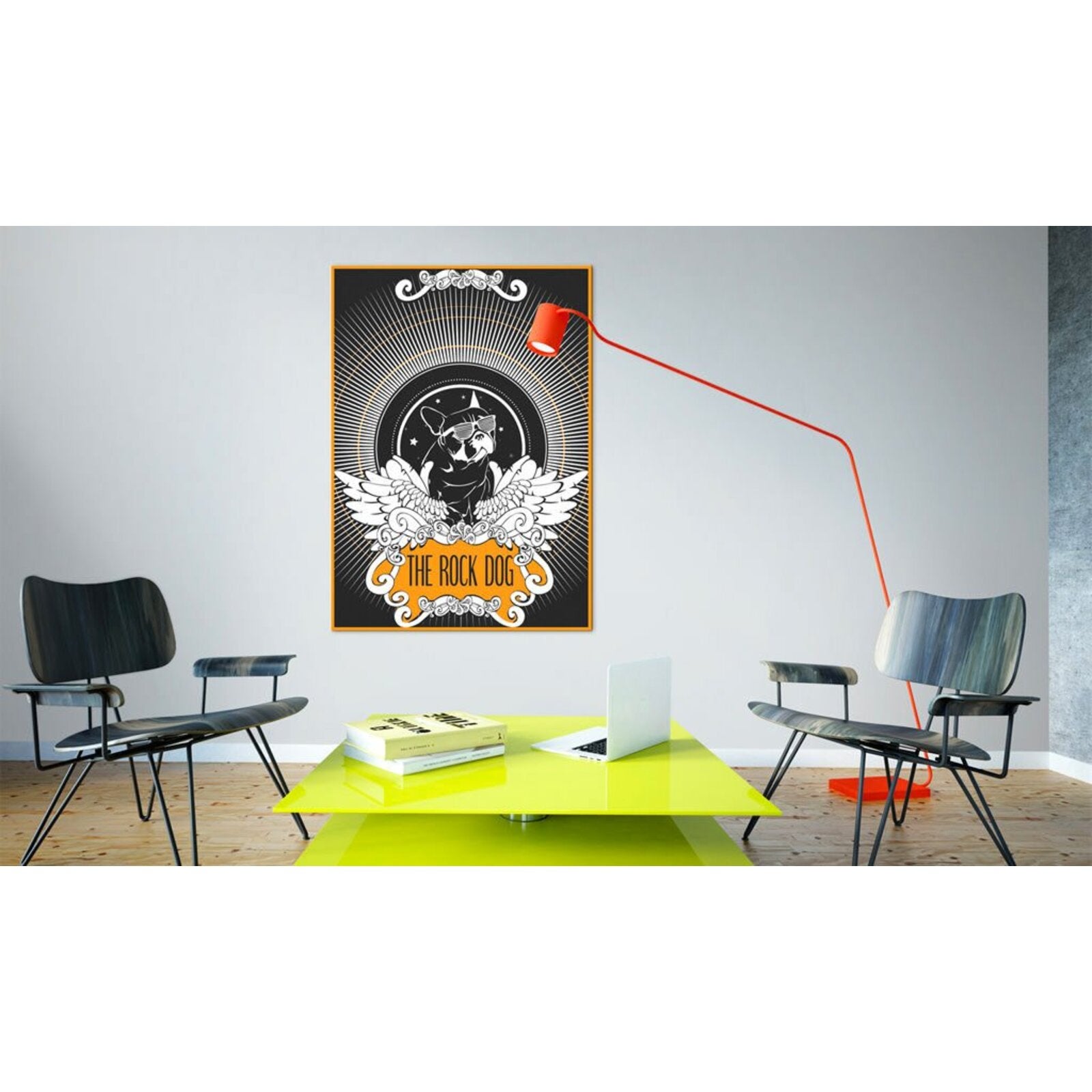 Tableau le chien de roche - 50 x 70 cm - 2