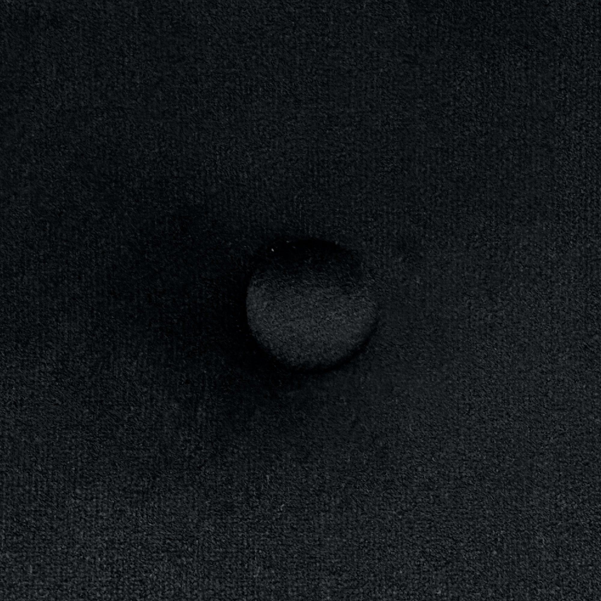 DHOME Testiera in velluto liscio con bottoni alta gamma moderna testiera imbottita per letto di lusso (Nero, 95x60cm) - 5