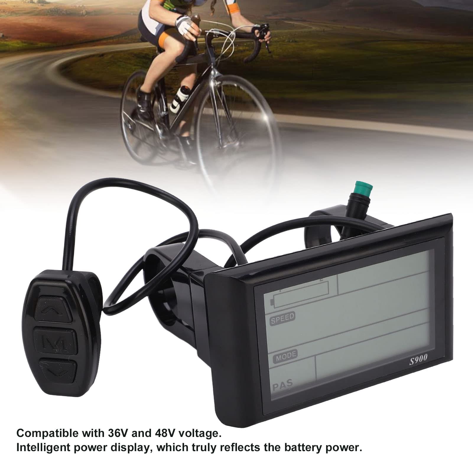 Dioche Compteur d'affichage de vélo électrique Panneau d'affichage de