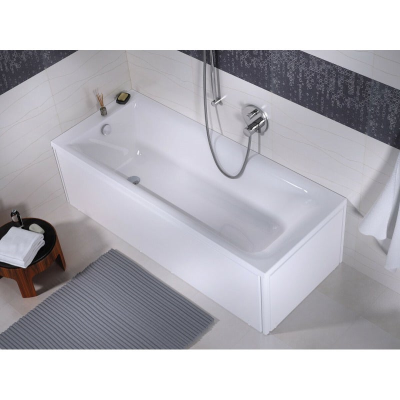 KOLO by Geberit Rekord 170 x 70 cm Baignoire droite avec pieds en acrylique, blanc (XWP1670000) - 2