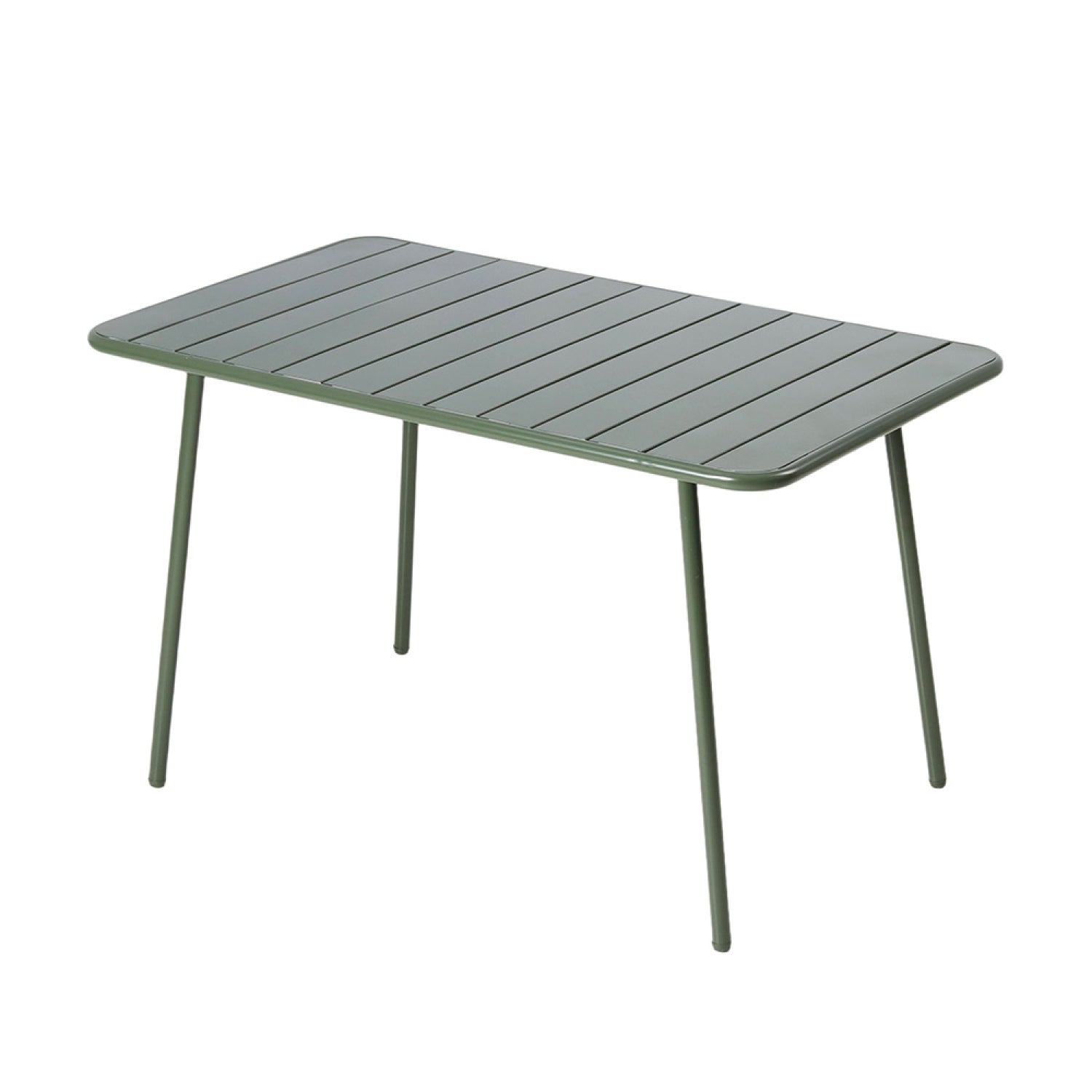 Table de jardin 4 à 6 places 120cm vert BERGAME - 2