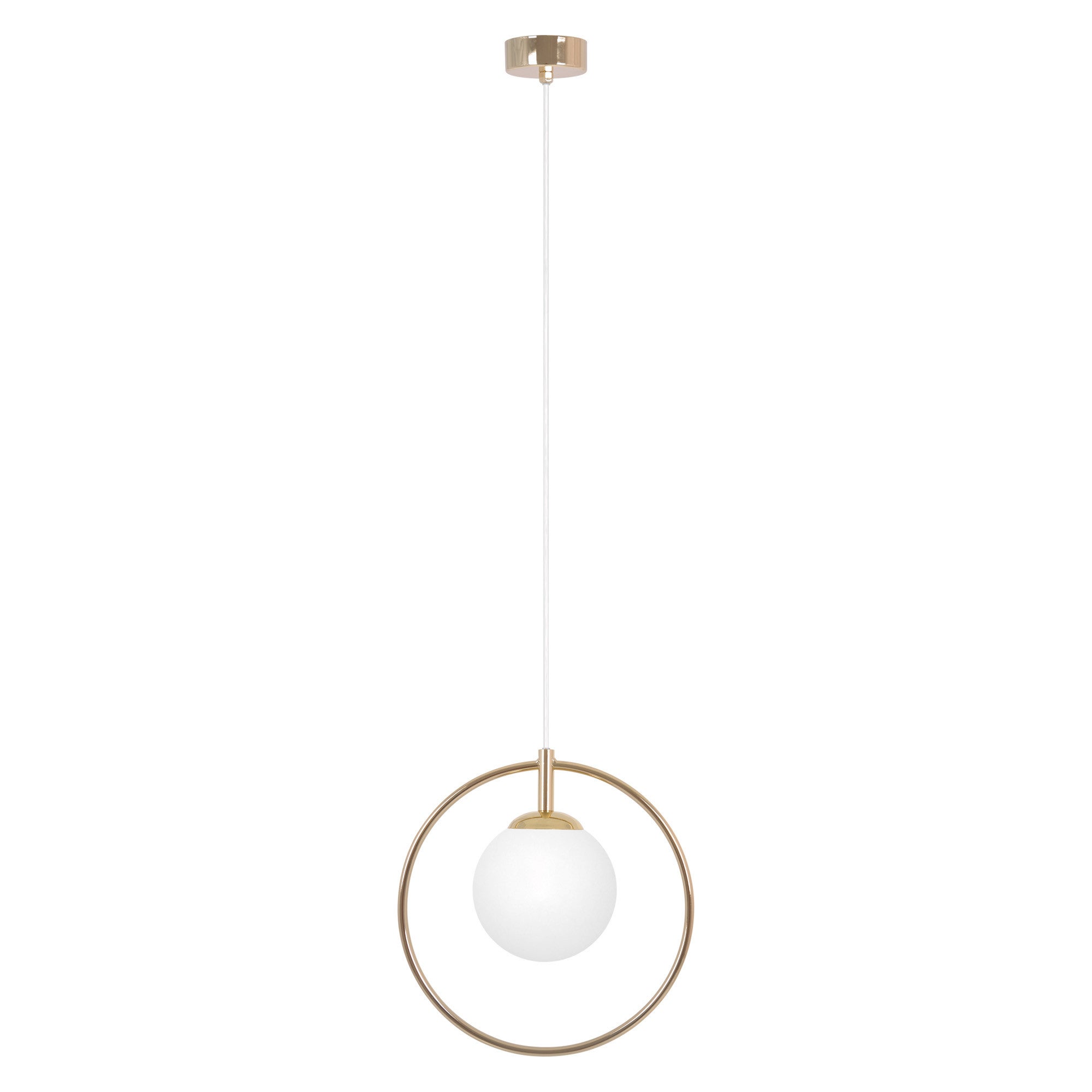 Lampa wisząca RITUS złoto-biała 1xE14x15W metal wym:100x30x14cm IP20 Kaja