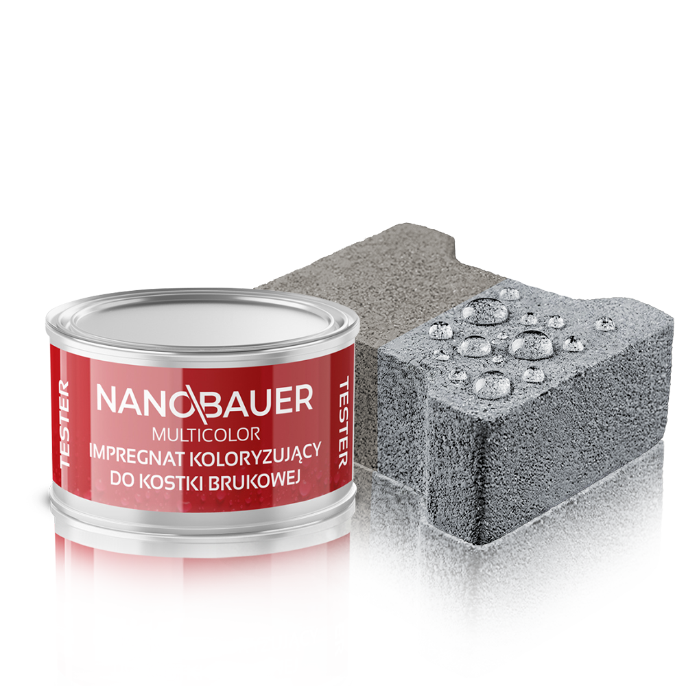 Impregnat Barwiący SZARY 7040 do kostki brukowej bruku betonu 100ml Próbka