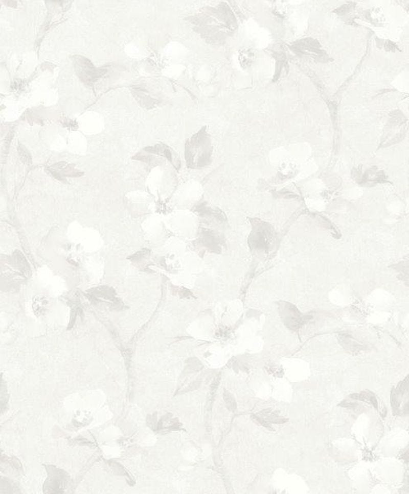 Papier Peint intissé fleurs rose clair et beige - 0.53 x 10.05 m Papier Peint intissé fleurs rose clair et beige - 0.53 x 10.05 m