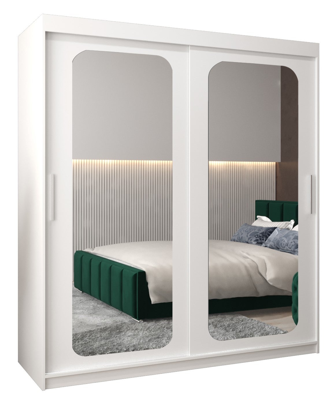 Szafa przesuwna garderoba PROMO T3 180 x 62 x 200 cm Biały - Abiks Meble