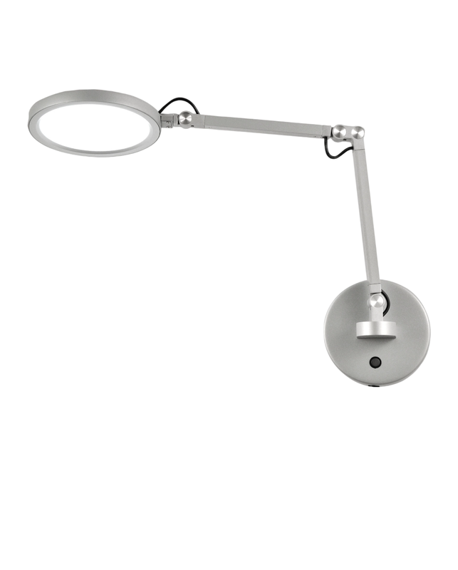 Regina - Okrągła, regulowana lampa ścienna Fabas Luce - 9W Ściemnialna lampa ścienna LED CCT (3000K, 4000K, 5000K, 6000K) - Aluminium