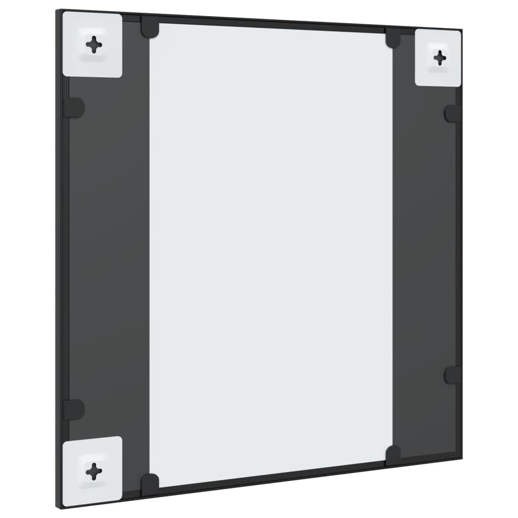 Espelho de parede quadrado de ferro preto 50x50 cm- COMFORTXL - 5