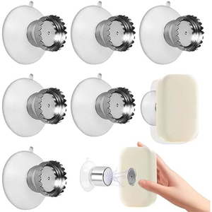 Lot de 5 Porte Savon Aimanté avec Ventouse - Porte Savon Magnetique Ventouse Puissante - Porte-Savon Douche Aimanté Magique sans Perçage - pour Salle de Bain Evier Baignoire Cuisine Lot de 5 Porte Savon Aimanté avec Ventouse - Porte Savon Magnetique Ventouse Puissante - Porte-Savon Douche Aimanté Magique sans Perçage - pour Salle de Bain Evier Baignoire Cuisine