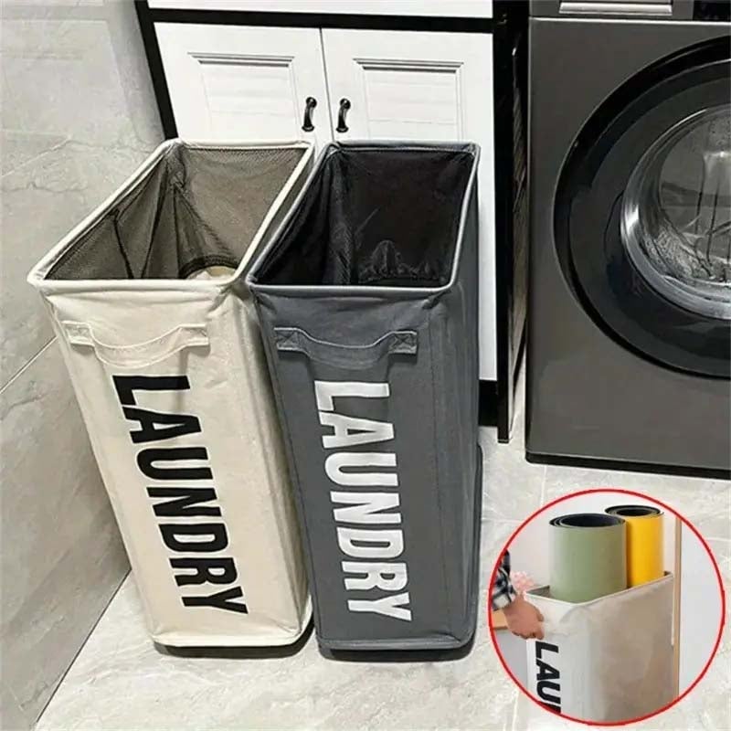 Panier à linge pliable grande capacité avec roulettes, corbeille de rangement multifonctionnelle pour dortoir, maison, salle de sport gris clair - 9