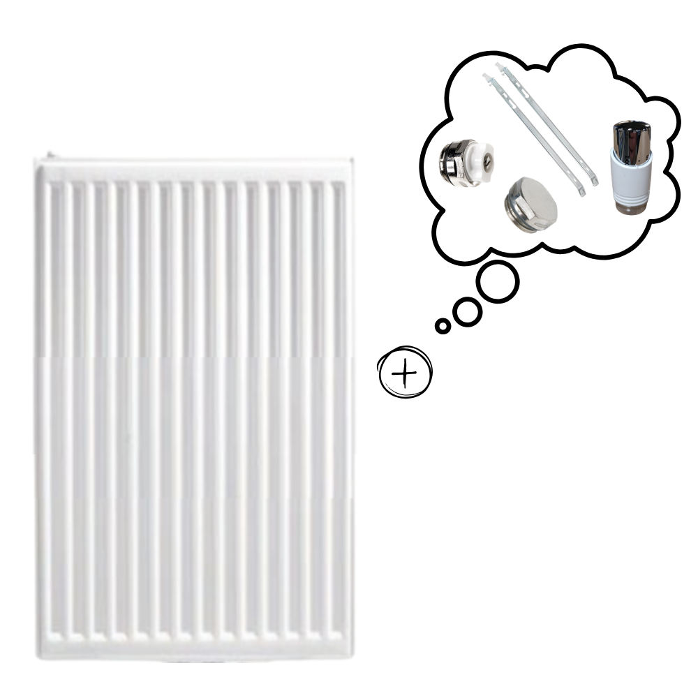 Radiateur Acier H.70 x L.60 cm Stelrad 670W T11 - 2