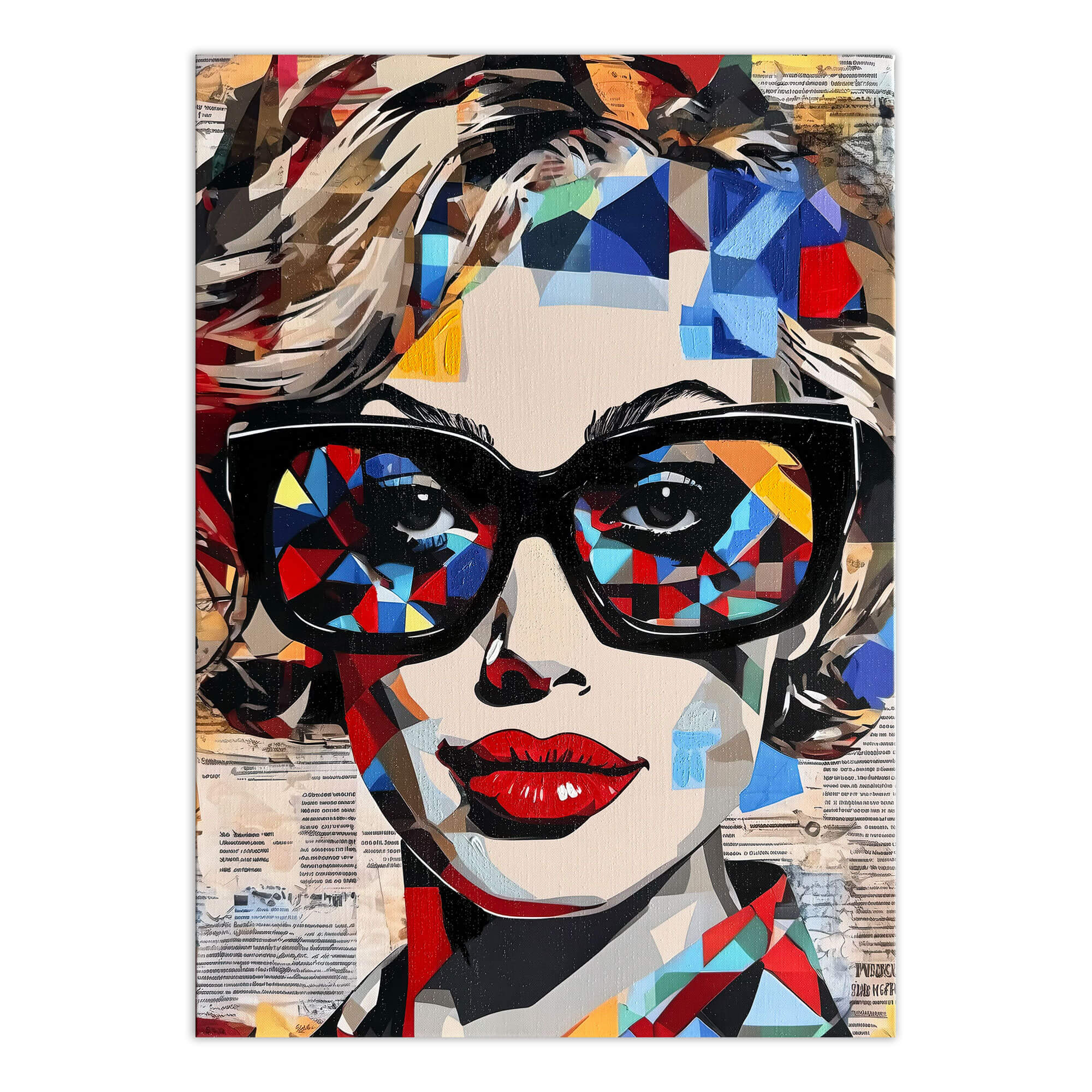 Tableau Sur Toile XXL - Impression D'art Visage - Déco Murale Moderne - Fabriqué En Allemagne