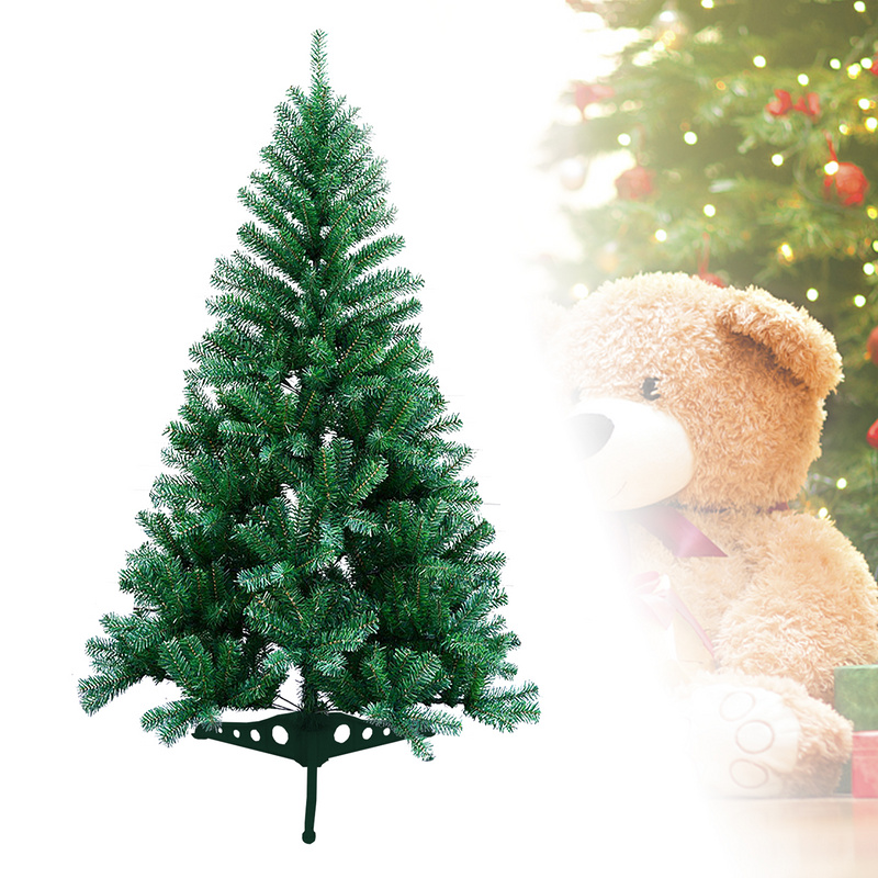 Árbol de navidad, árbol de navidad artificial para decoración navideña material de pvc 120 cm verde
